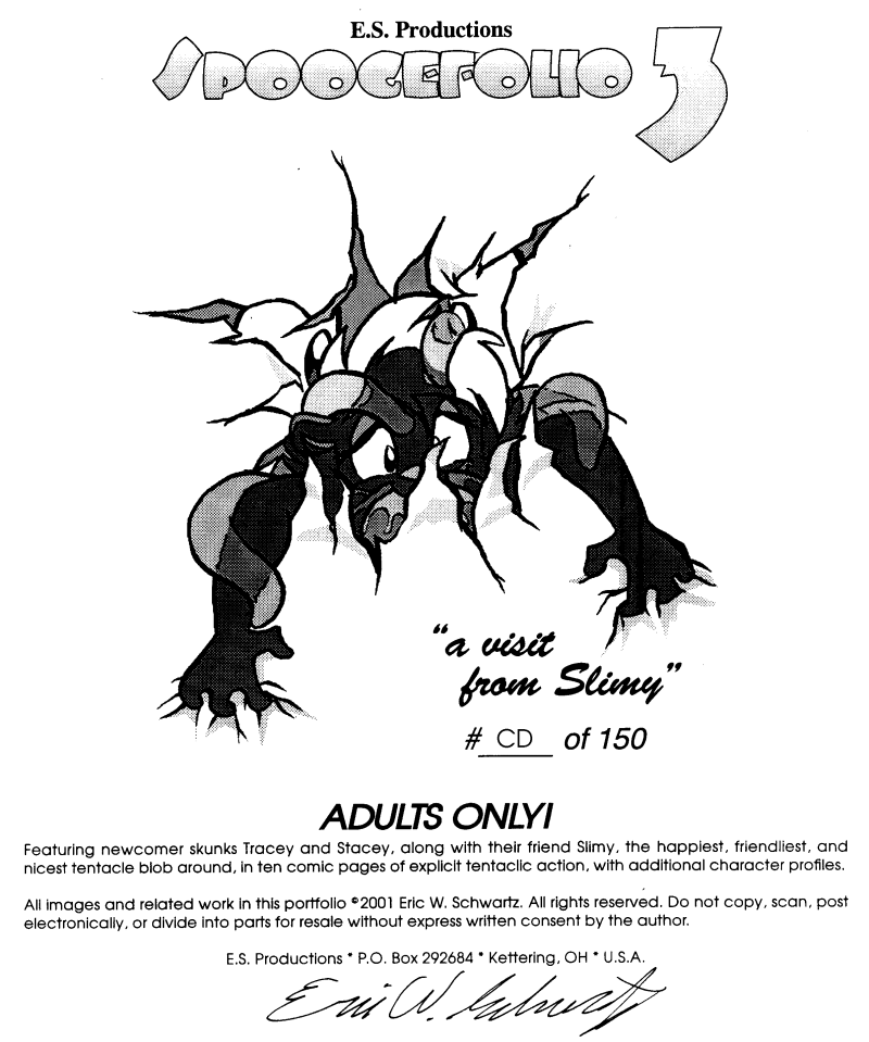 Spoogefolio 3 - A Visit From Slimy page 1 full