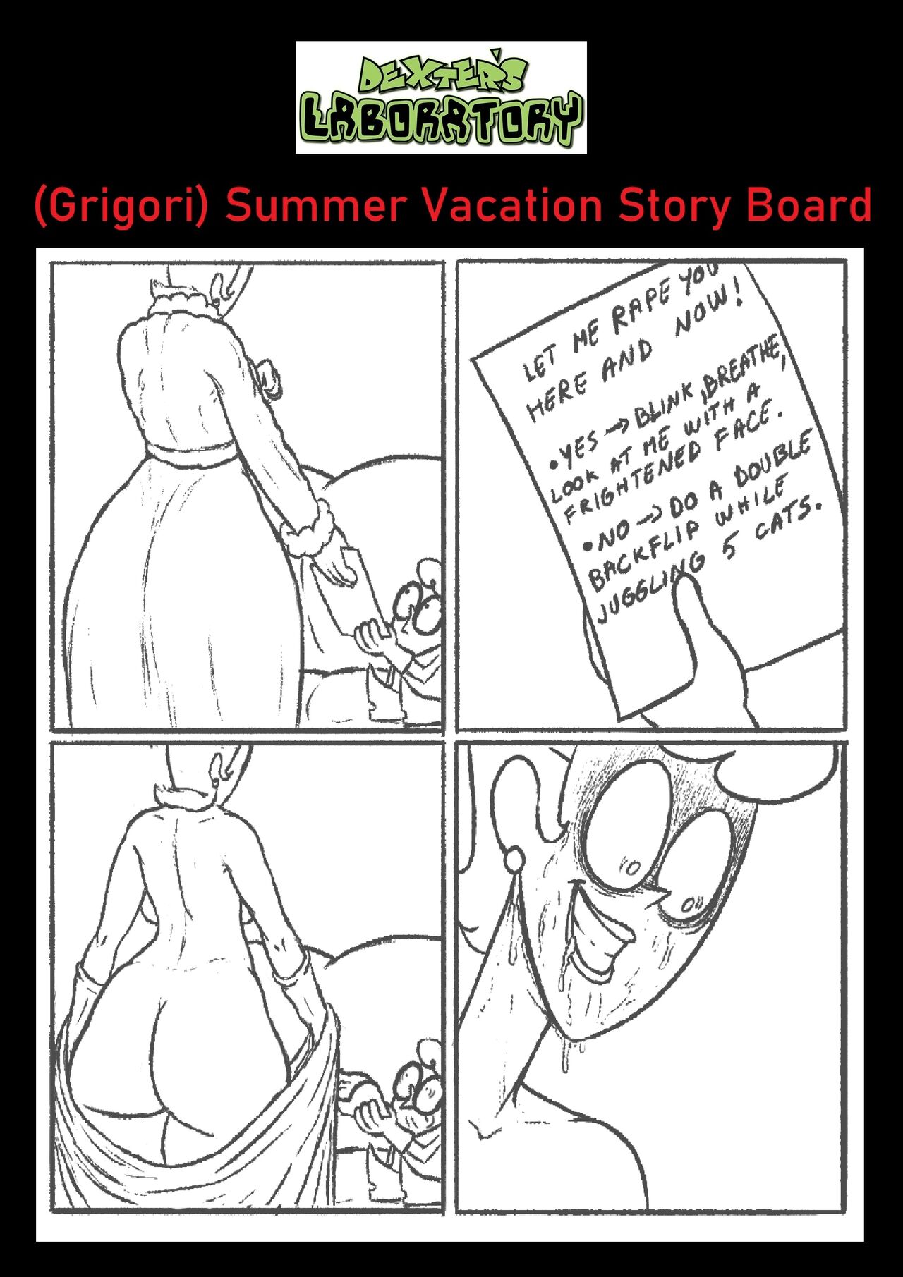 Dexter's Laboratory &amp; GregArt Grigori Porn Comic Intro Pages page 6 full