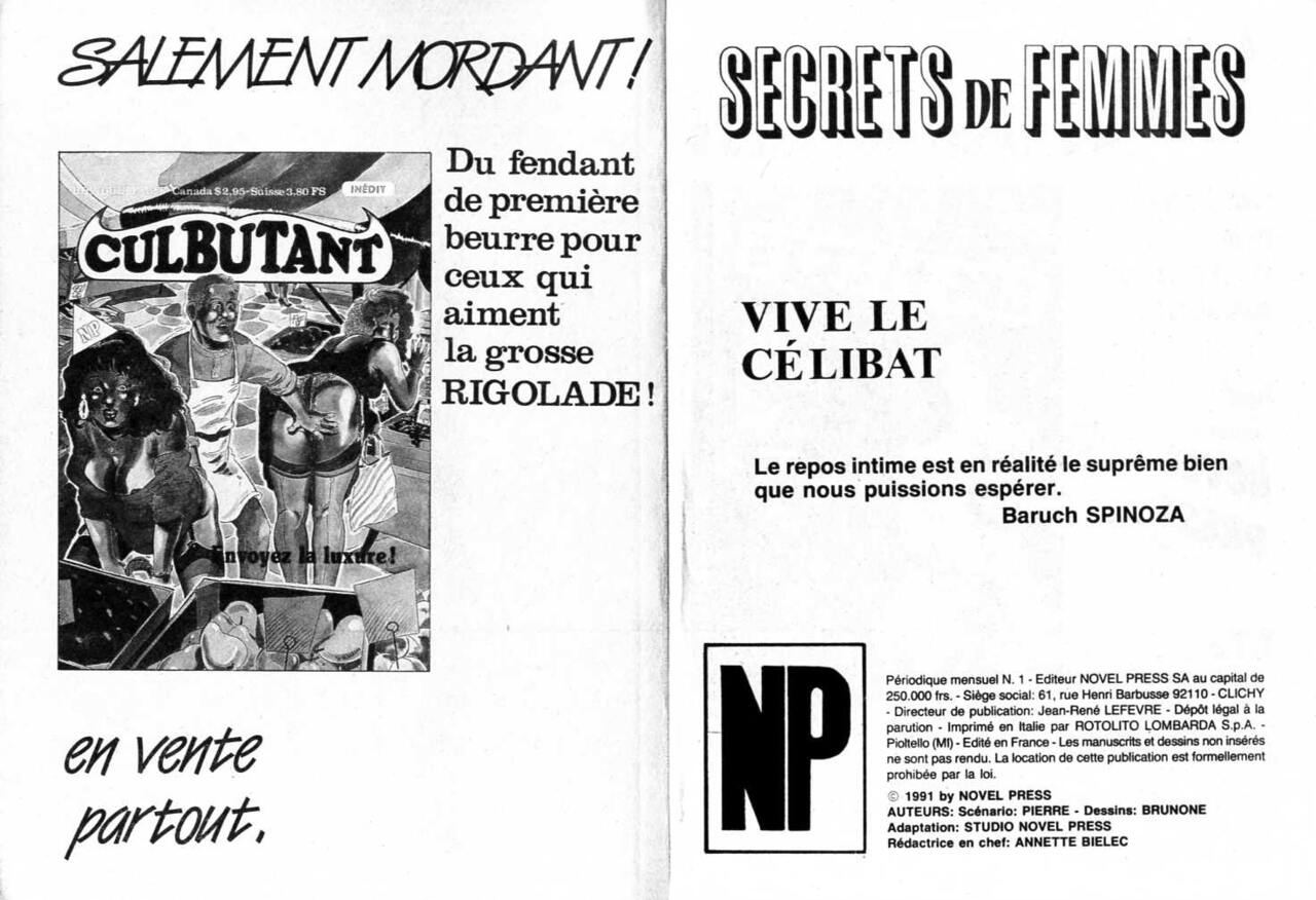 PFA - Novel press - Secret de femmes #01 Vive le celibat - b La saison des amours page 2 full