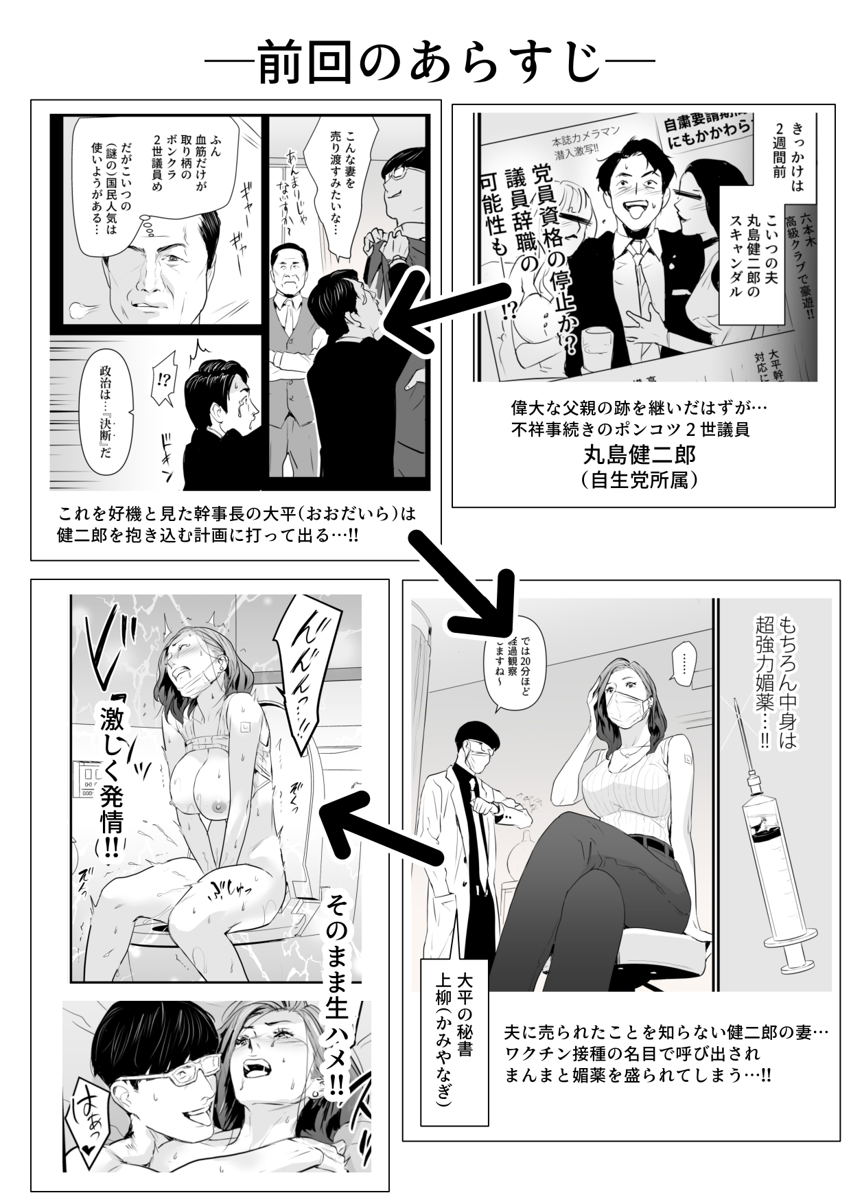接種券 第2話 国会議員の妻を『ワクチン接種』と偽って媚薬漬けにする話 page 2 full