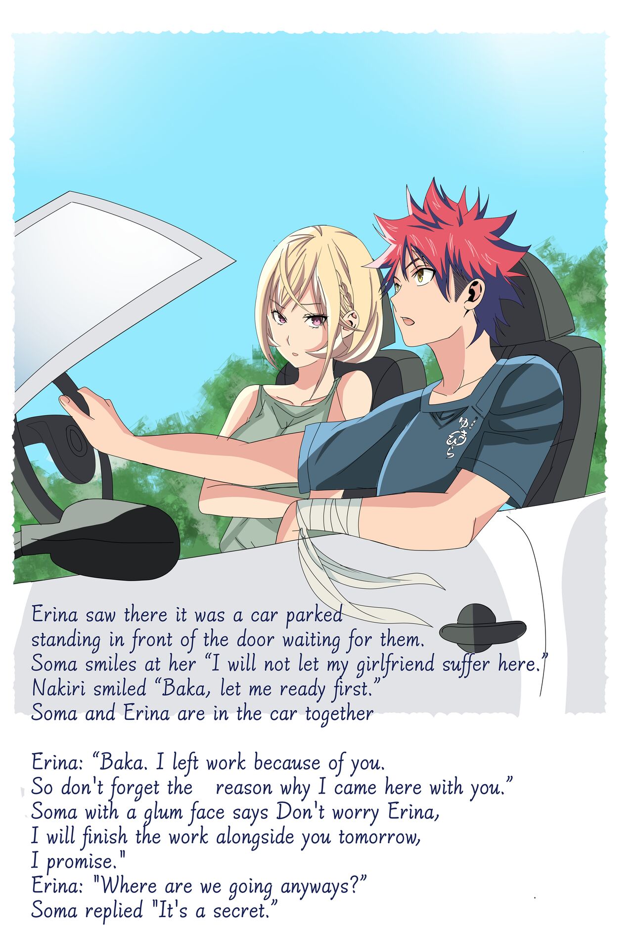 Soma and Erina summer vacation page 6 full