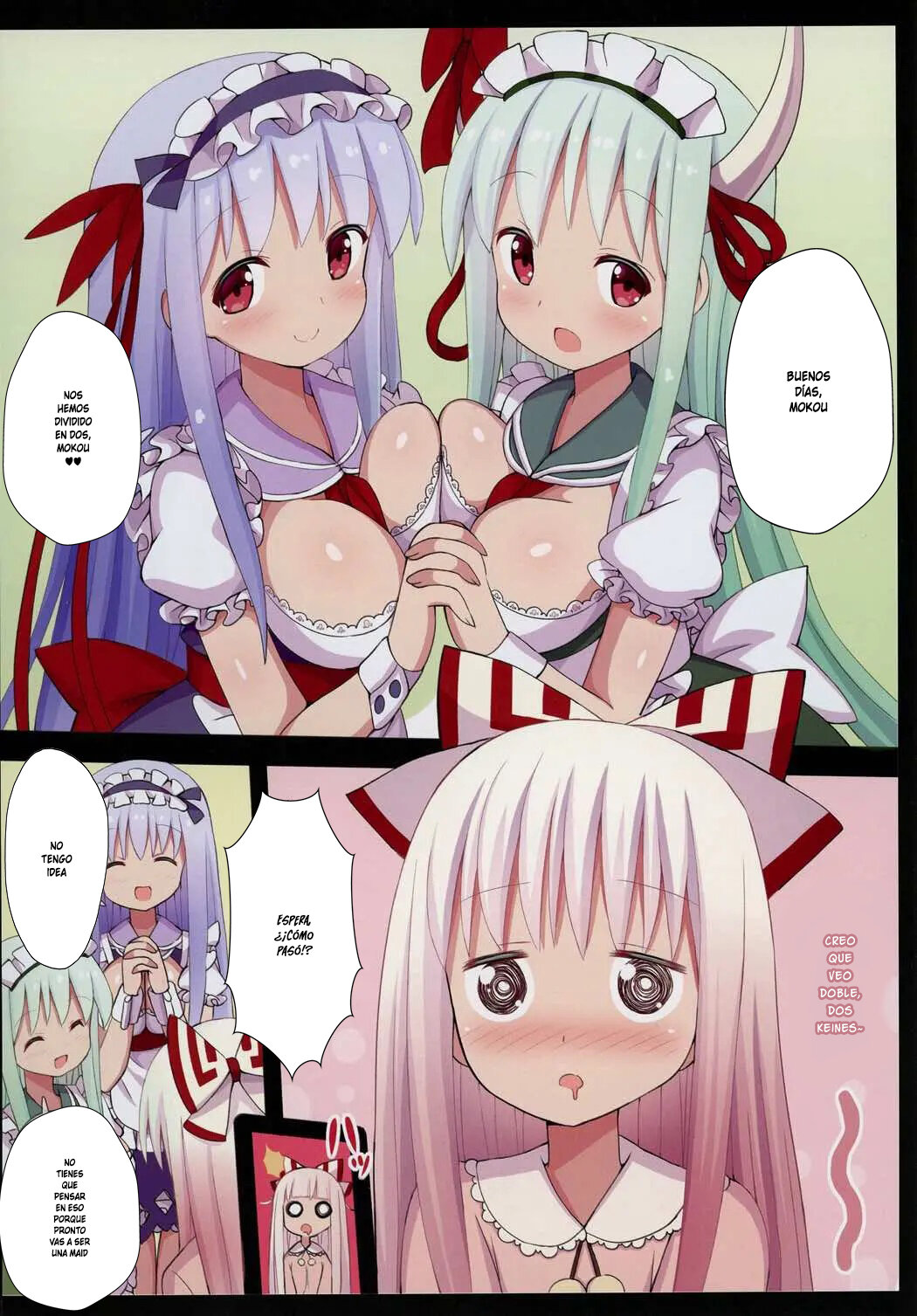 Maid KeneMoko Sandwich! page 3 full