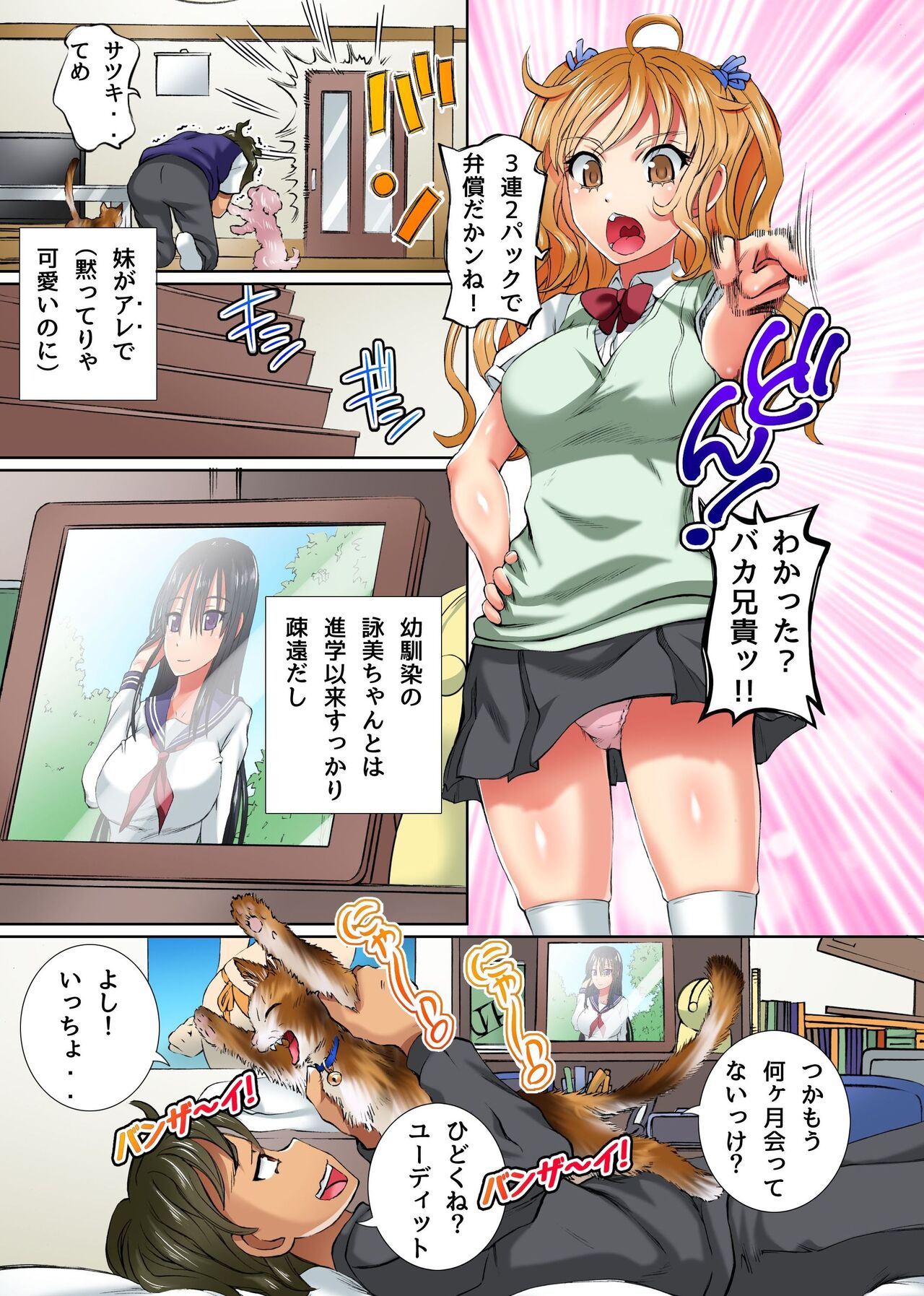 Imouto to Osananajimi no Karada ga Pet ni Hyoui Sare Hatsujou Shite Shimatta node Kainushi de Aru Ore ga Sekinin Totte Sex Suru Hanashi page 5 full