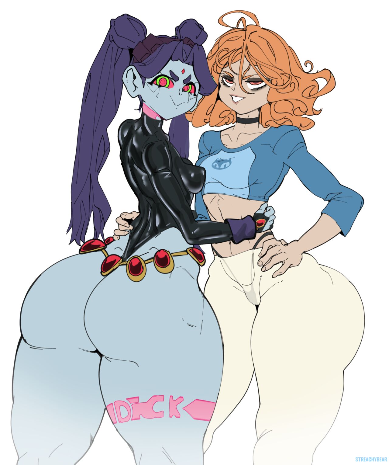 Green haired Itty Bitty Titty Committee page 6 full