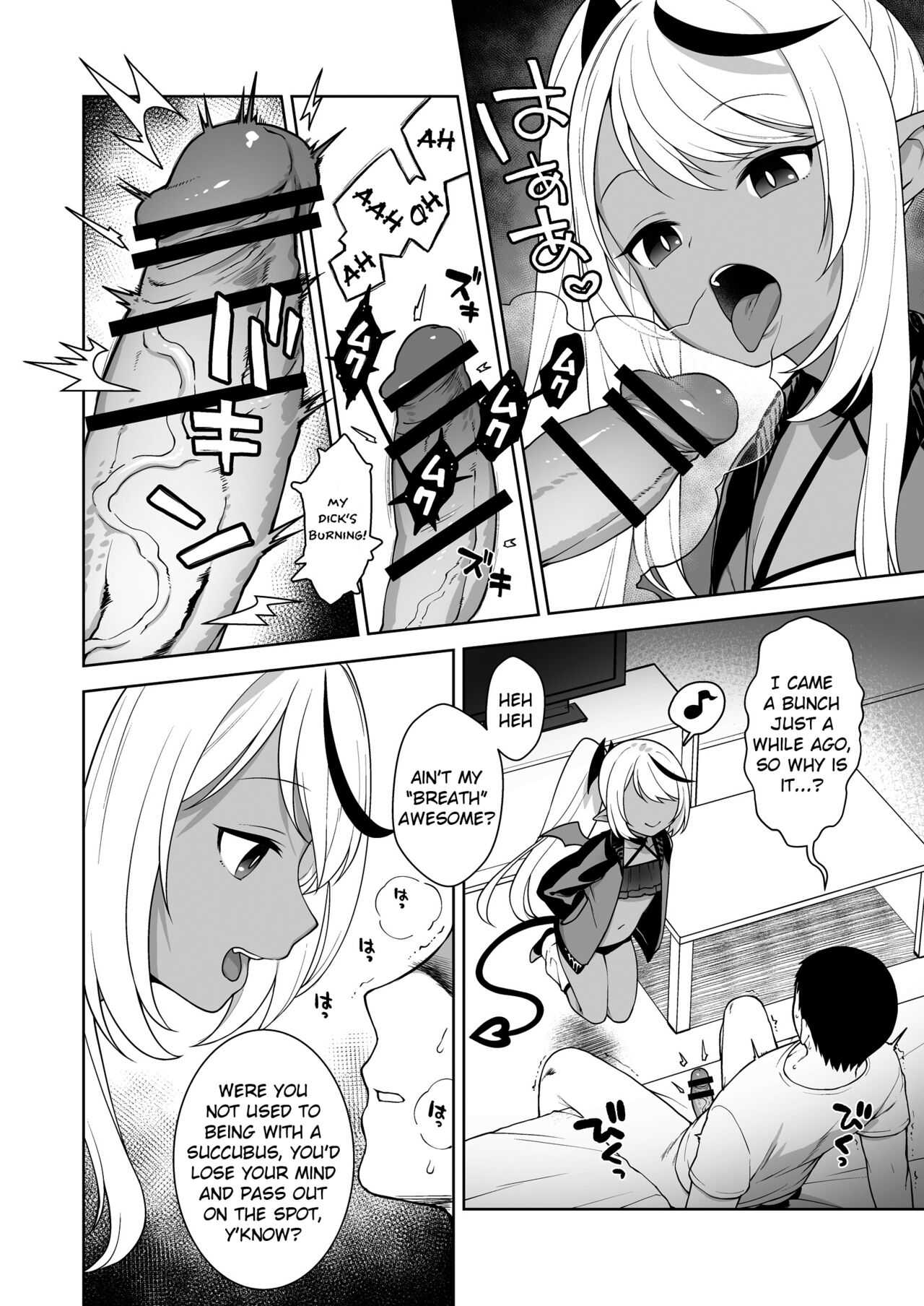 Chibi Succu Shiko Life Nioi de Ecchi na Kibun ni Sasechau Succubus Hen | A Life of Getting Jerked Off by a Tiny Succubus Whose Smell Makes You Horny page 8 full