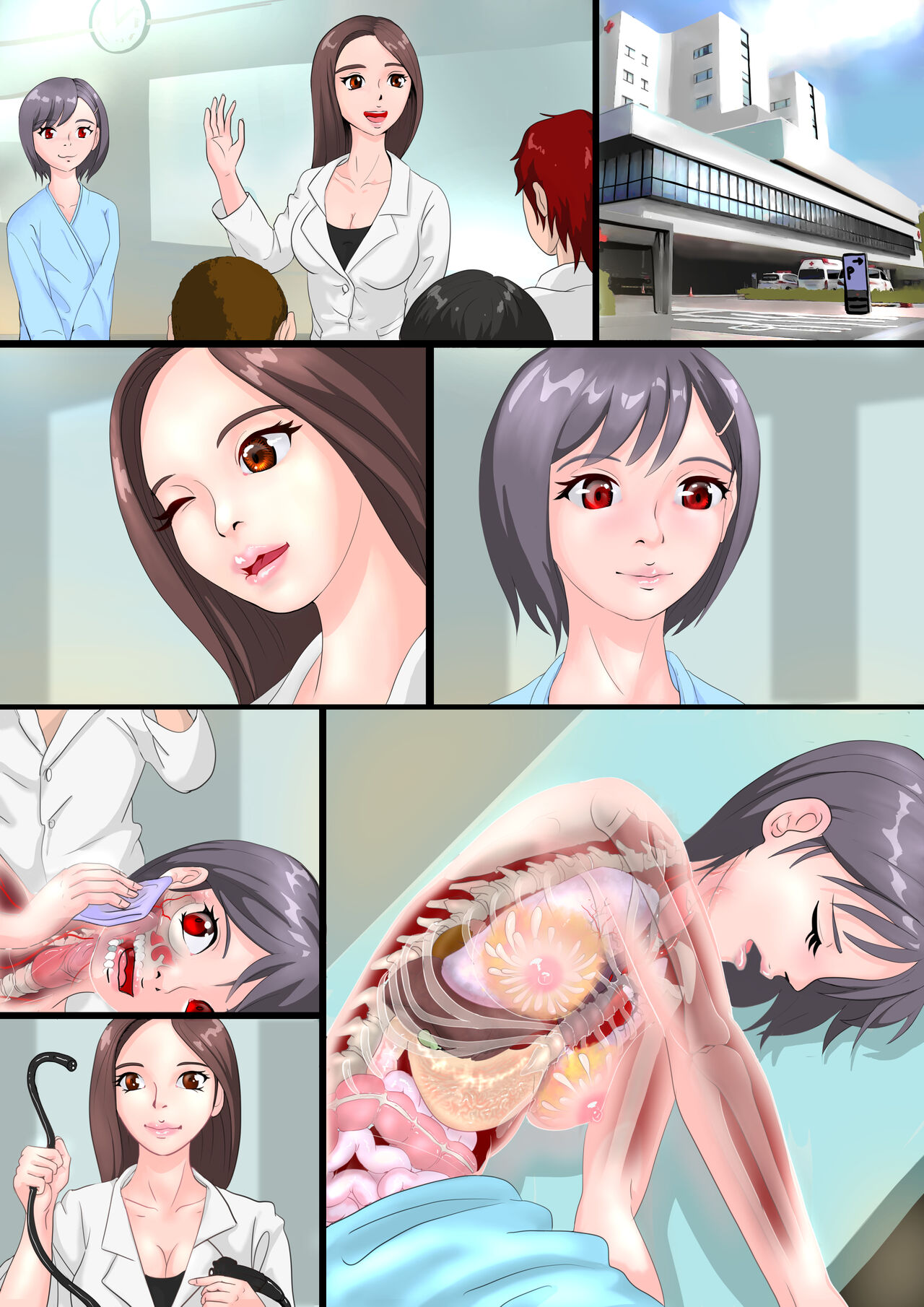 Kasumi to Sensei no I Camera Kenshuu / Kasumi Yakiniku e Iku【Zetsubou-teki ni Toumei na Shoujo Kannagi Kasumi】 page 7 full