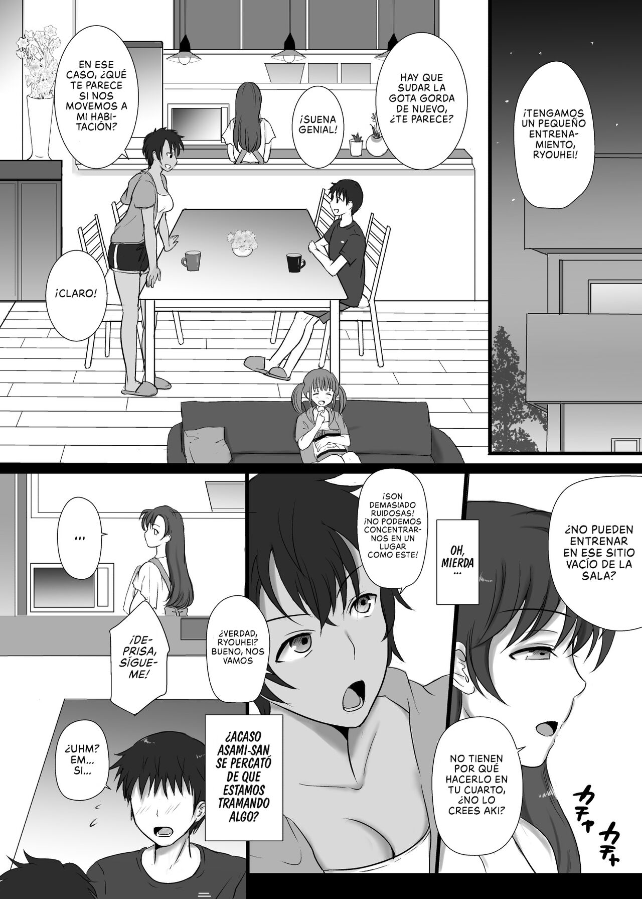 Boku to Sanshimai +1 | Yo + Mi Hermana al Triple + 1 page 7 full