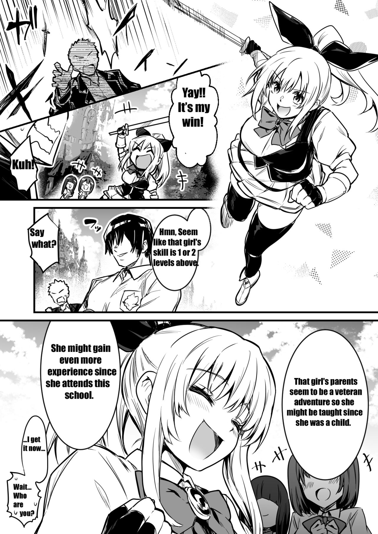 A cadet adventurer-chan who receives a special private lesson while hypnotized by an anal fetish middle-aged man page 1 full