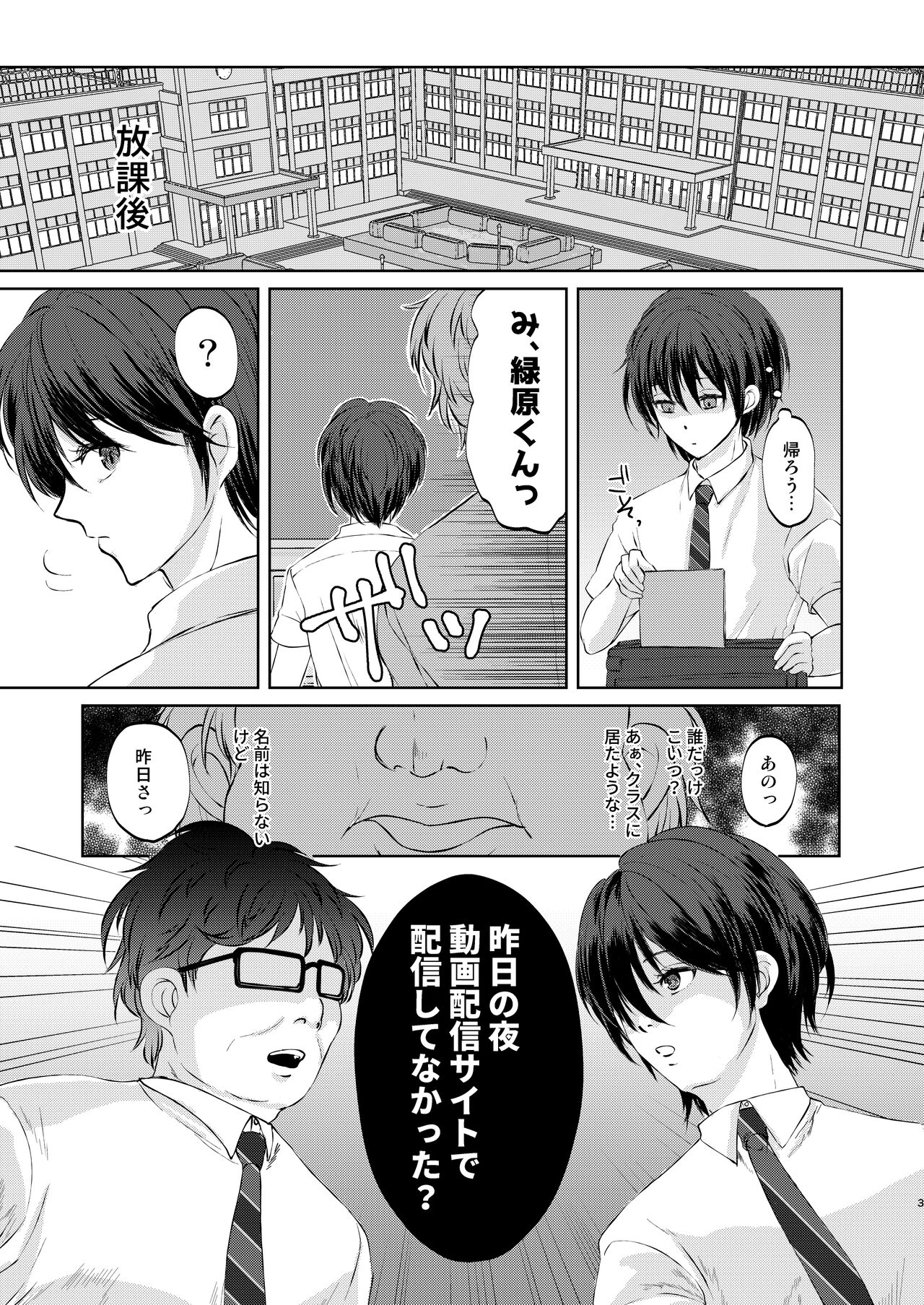 Tokutei sareta Sono Saki wa 2 Otokonoko Haishinsha Choukyou Nikki page 3 full
