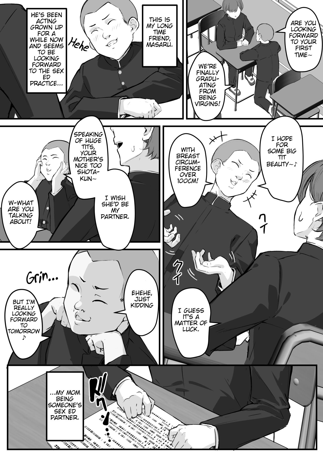 Netorare Mother, My Precious Mom Got Fucked By My Friend | Netorare Kaa-san - Boku no Daisuki na Kaa-san wa Shinyuu ni Netorareru page 4 full