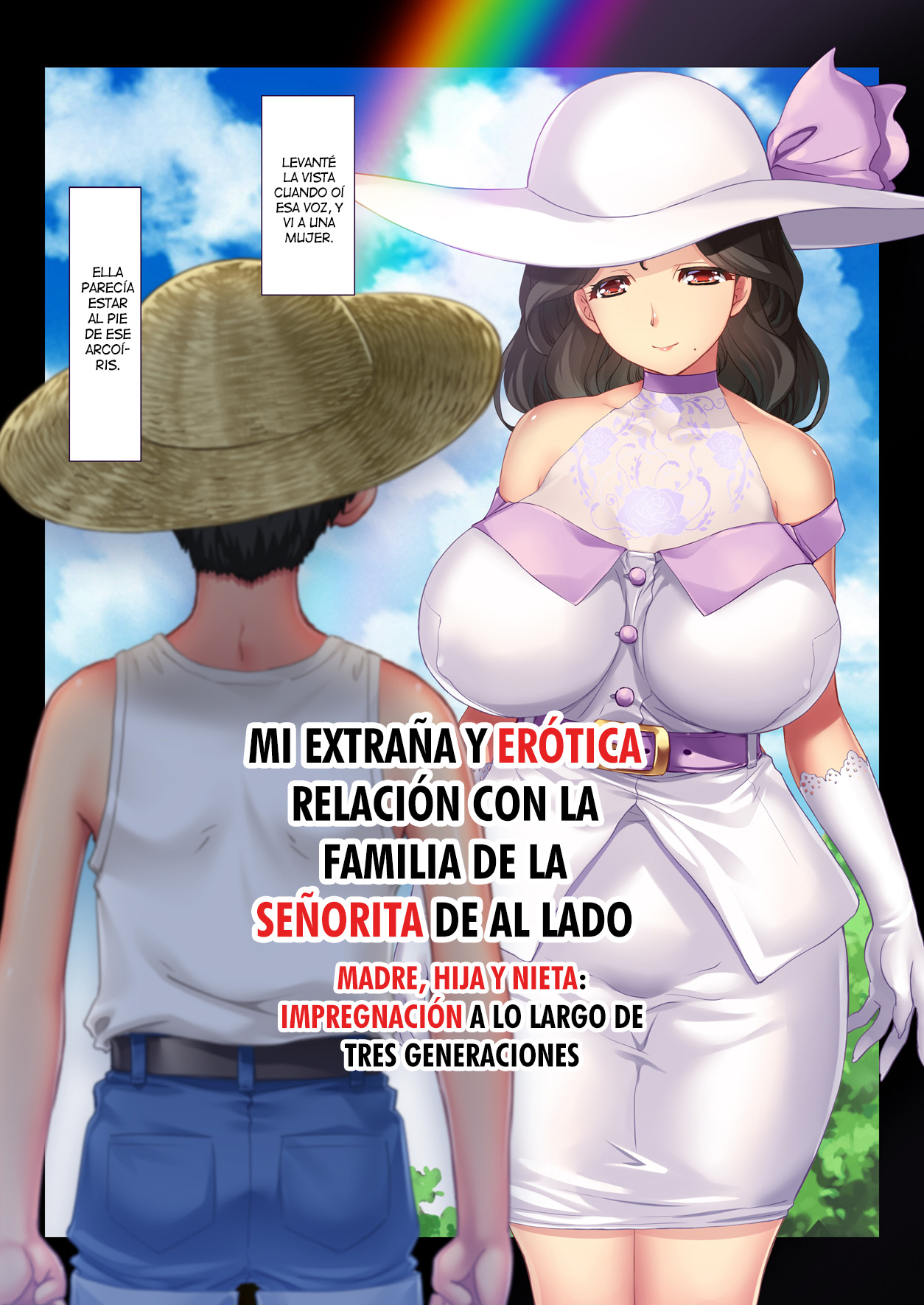 Tonari no Ojou-sama Ikka to no Kimyou de Doero na Kankei Haha Musume Mago 3-Dai ni Watatte Nakadashi Haramase page 3 full