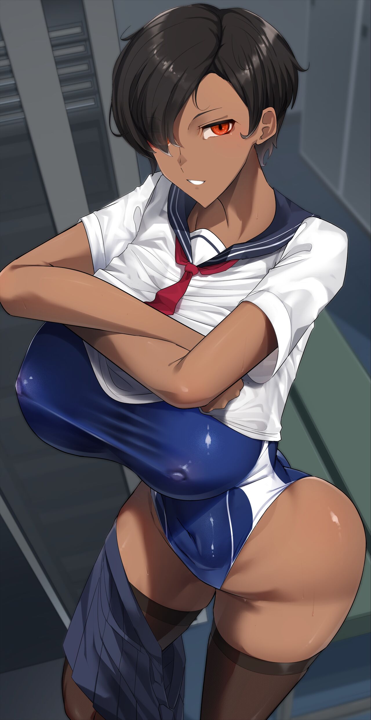 依存気質ガチ恋勢な褐色王子様系デカチチボーイッシュ① page 3 full