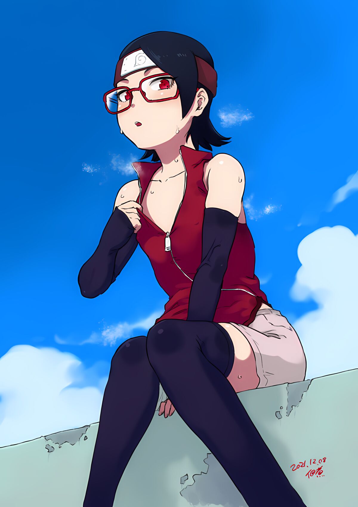 佃煮  Tsukudani_ - Sarada Uchiha and Friends page 5 full