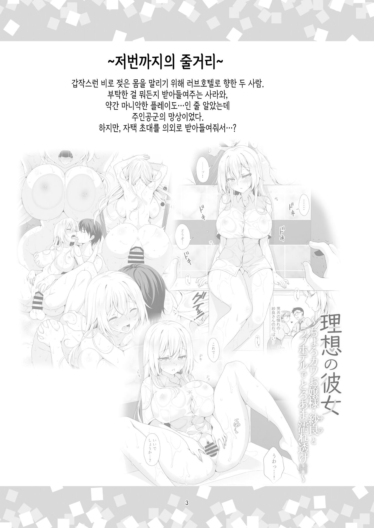 Risou no Kanojo ~Nandemo Ukeirete Kureru Choro Kawa Ojou-sama Sara to Tokoro Kamawazu Toroama Naisho no H~ | 이상적인 그녀 ~뭐든지 받아들여주는 쉽고 귀여운 아가씨·사라와 아무 데서나 달달하게 젖는 비밀 섹스~ page 2 full