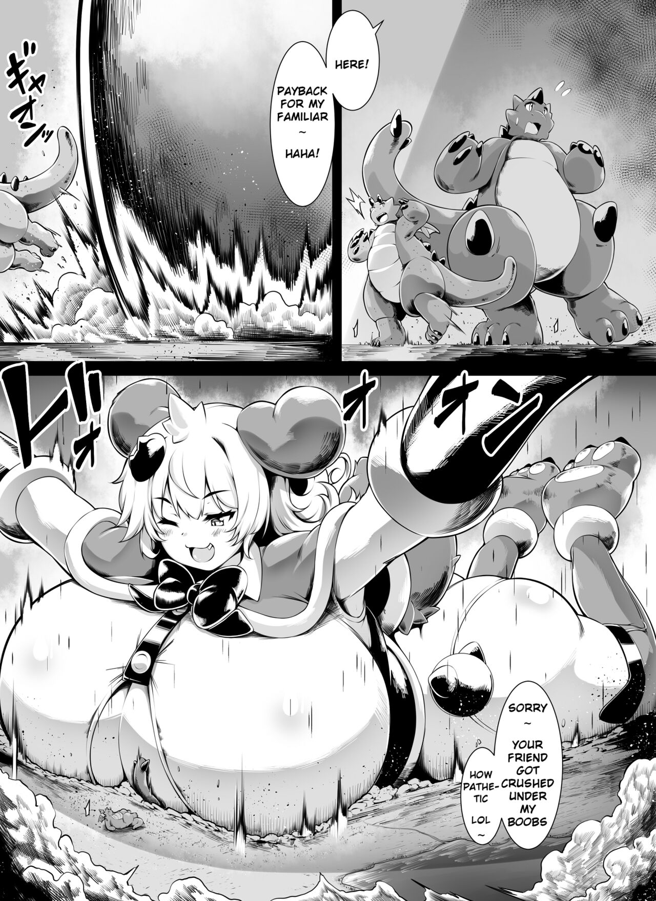 Bakunyuu Kitsune Mimi Mahou Shoujo wa Kyodaika shika Dekimasen! 2 | Big breasted fox eared magical girl can only be huge! 2 page 10 full