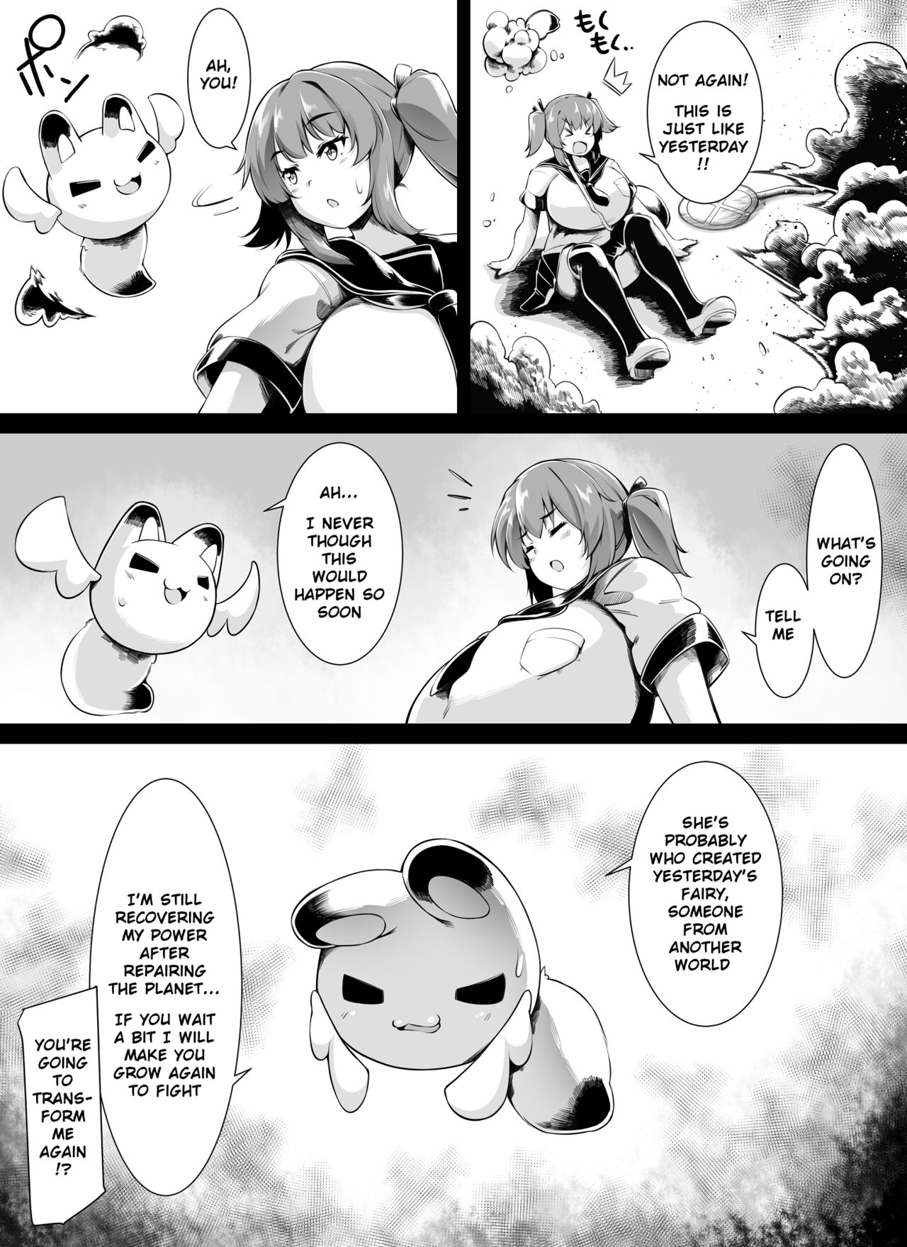 Bakunyuu Kitsune Mimi Mahou Shoujo wa Kyodaika shika Dekimasen! 2 | Big breasted fox eared magical girl can only be huge! 2 page 5 full