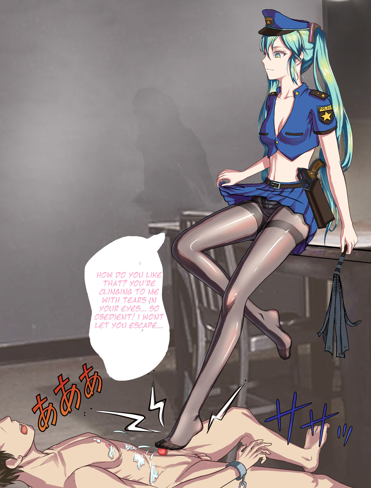 Multi-clothes status difference MIKU policewoman foot massage and high heels stepping on urethra torture page 2 full