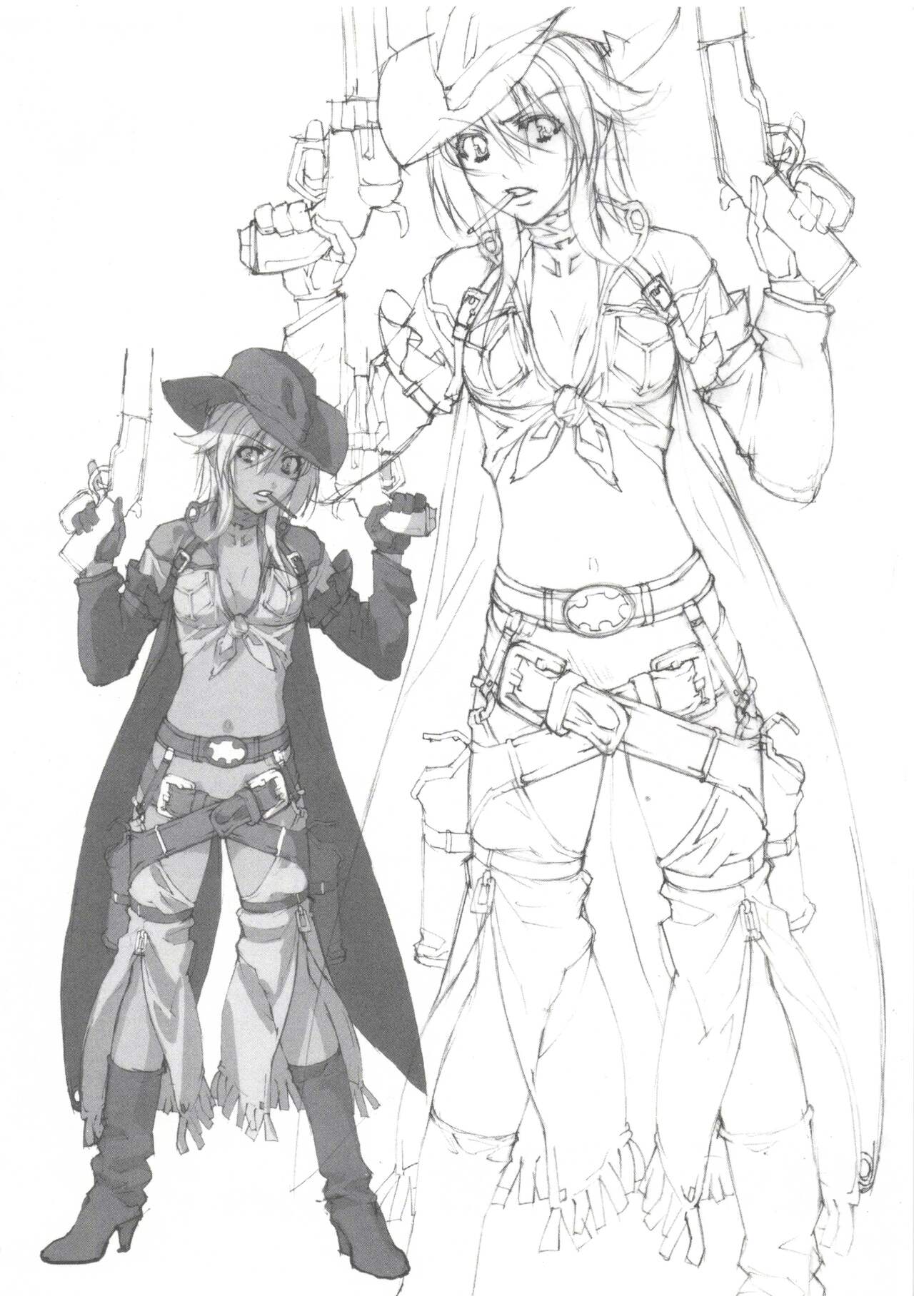 Zoku Satsuriku no Django -Jigoku no Shoukinkubi- Official Sketch Collection page 4 full