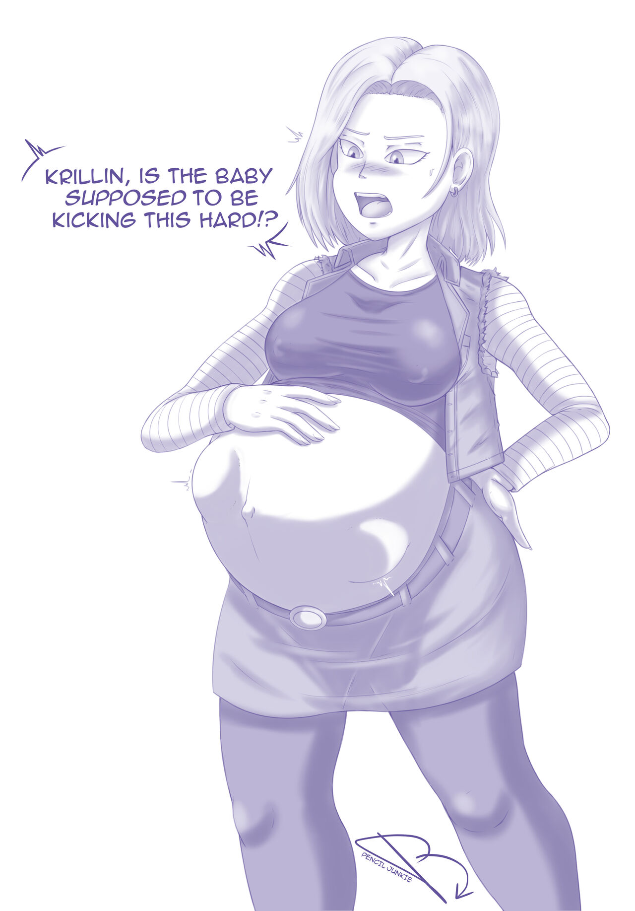 Pregnant Android 18 page 9 full