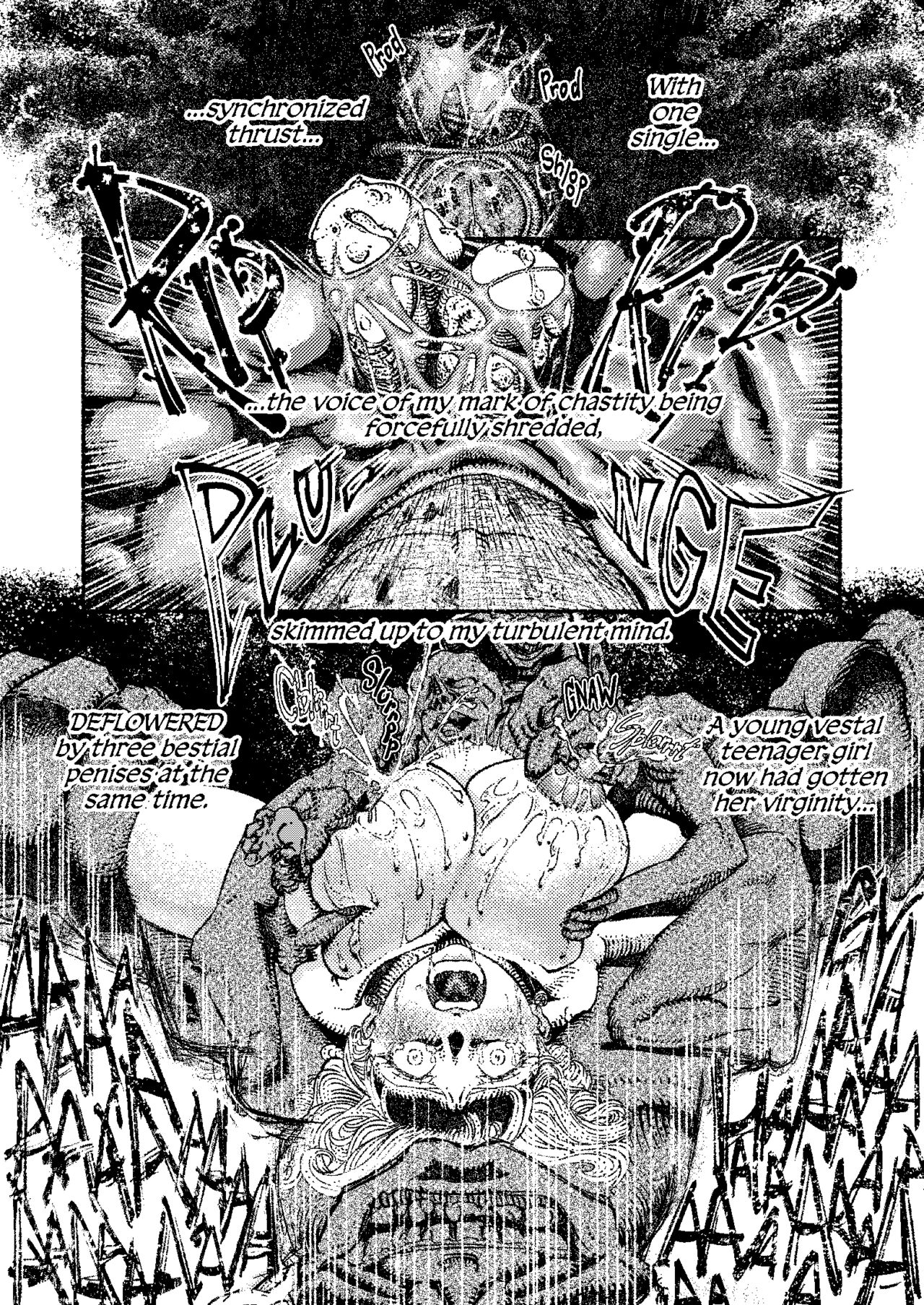 The Record of Greened Pearls ~The Bestial Gangbang of a Buxomly Senxual Acolyte Girl~ page 10 full