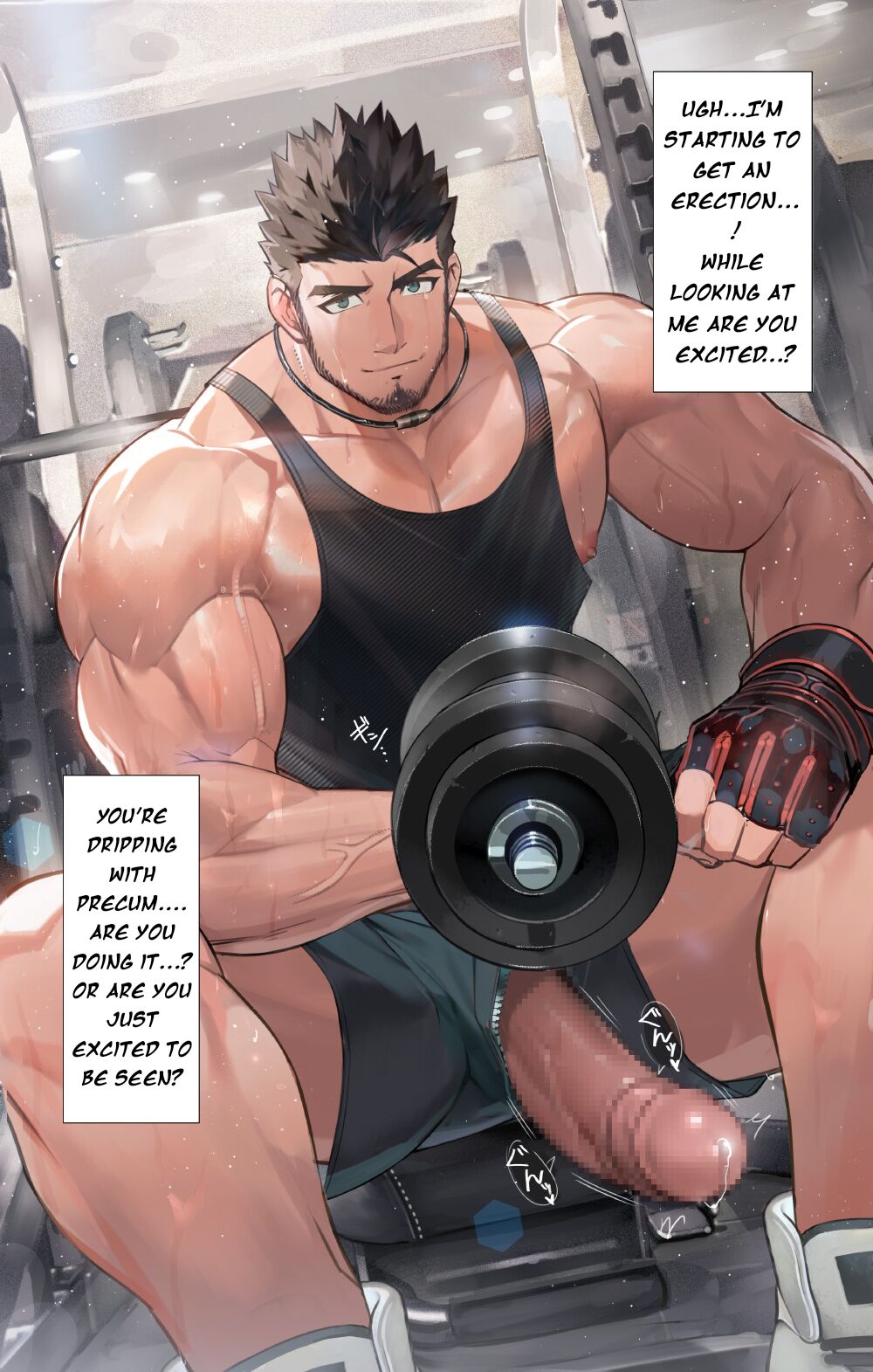 Showing Muscle Training Ejaculation At The Gym Late At Night page 3 full
