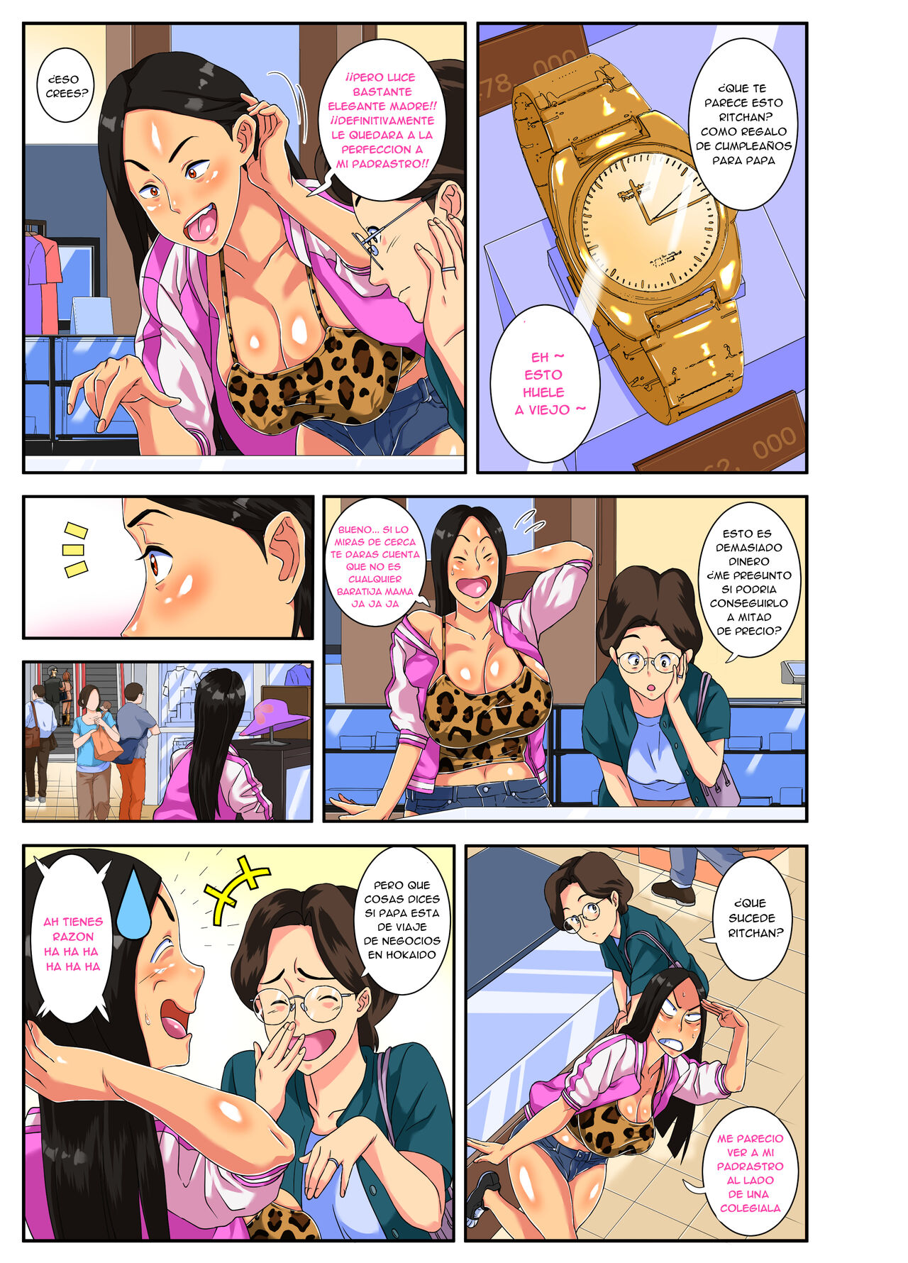 Yabai yo!! Bakunyuu Yankee Musume Ricchan! | ¡Dios mío Rii-chan! ¡¡Mi hija de grandes Tetas es una Delincuente!! page 3 full