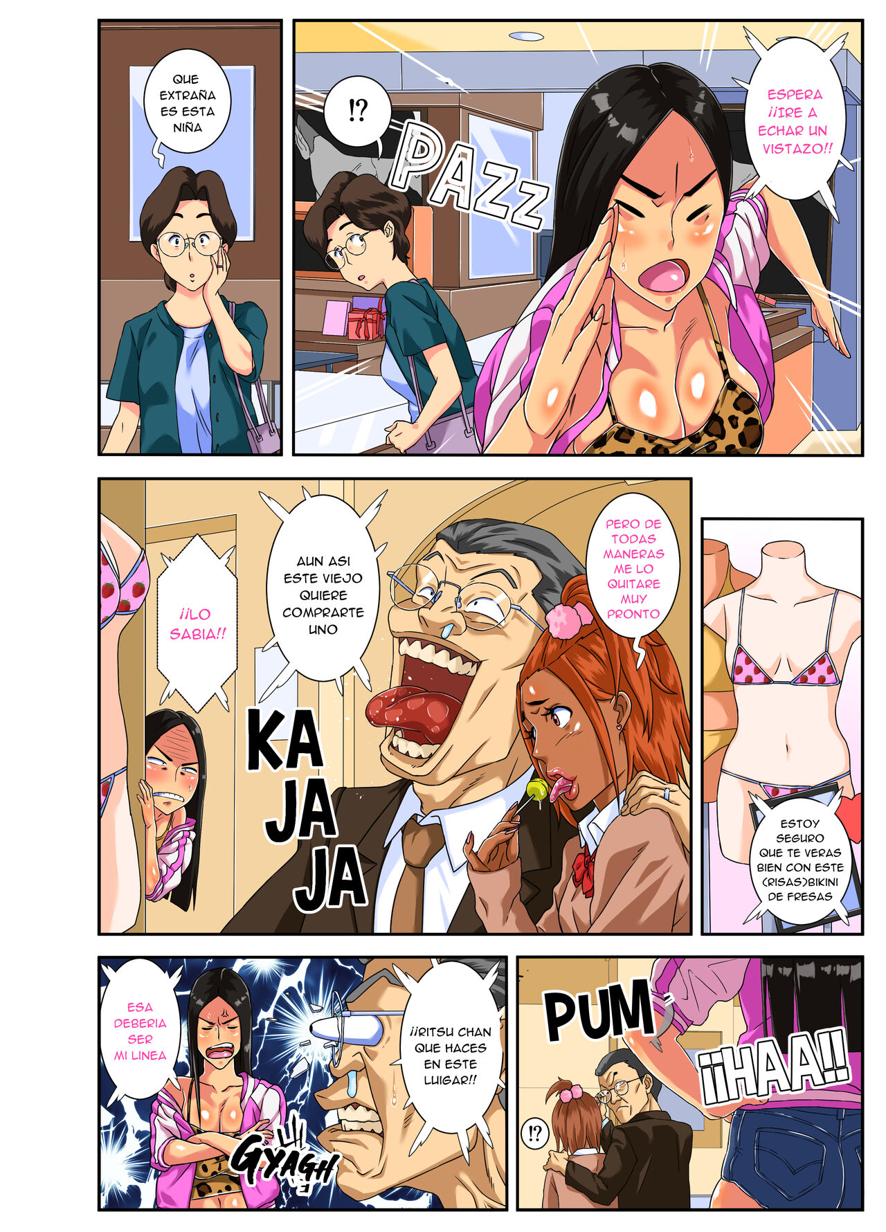 Yabai yo!! Bakunyuu Yankee Musume Ricchan! | ¡Dios mío Rii-chan! ¡¡Mi hija de grandes Tetas es una Delincuente!! page 4 full