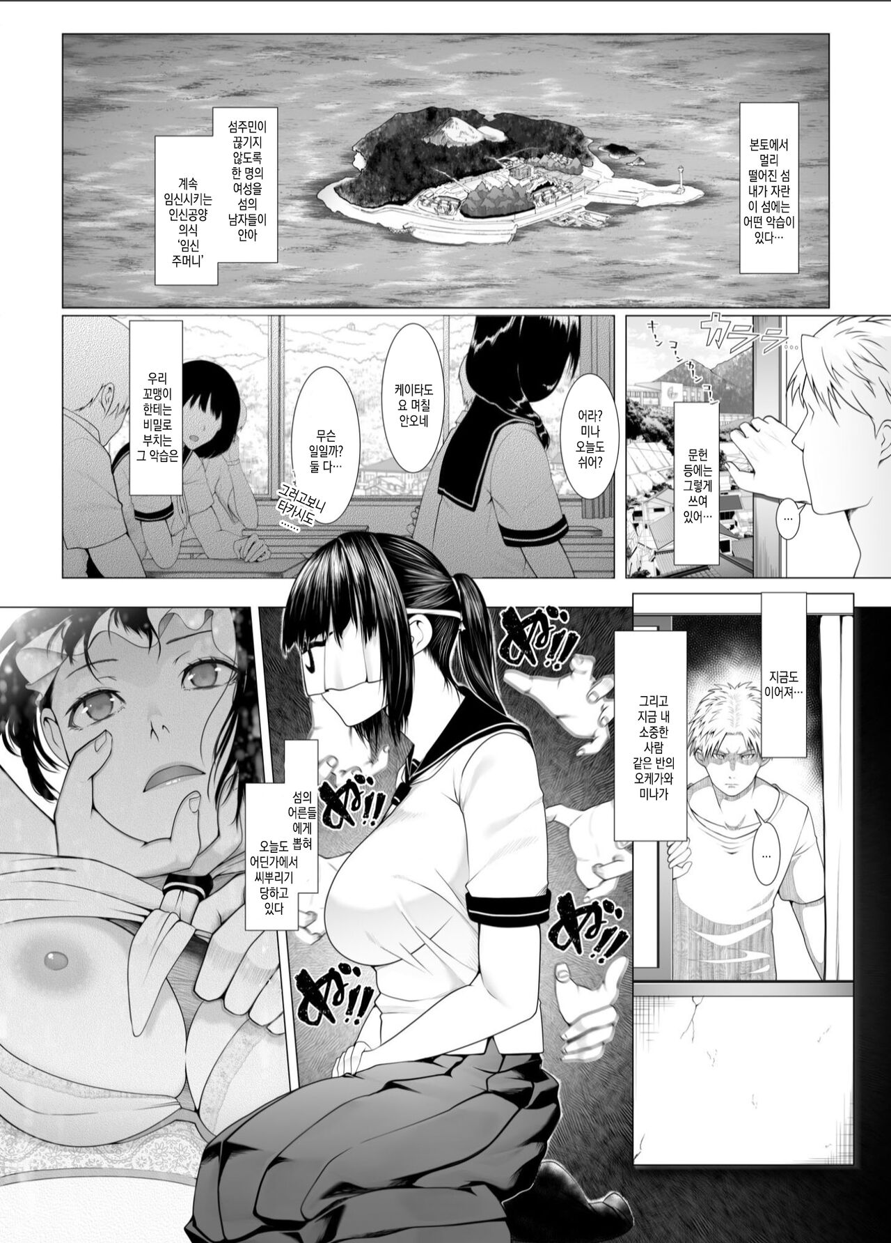Haramase no Shima 4 ~Kodane o Shikomare Modaeru Otome~ | 임신섬 4 ~자손을 주입당해 몸을 떠는 소녀 page 3 full