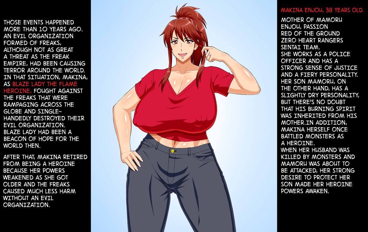 The Story of How Even Sentai Red's Mother Got Turned Into a Freak's Onahole Soldier page 2 full