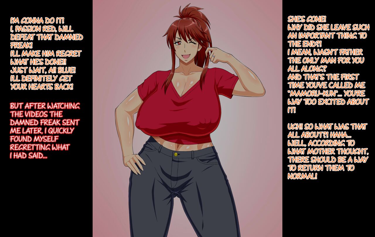 The Story of How Even Sentai Red's Mother Got Turned Into a Freak's Onahole Soldier page 8 full