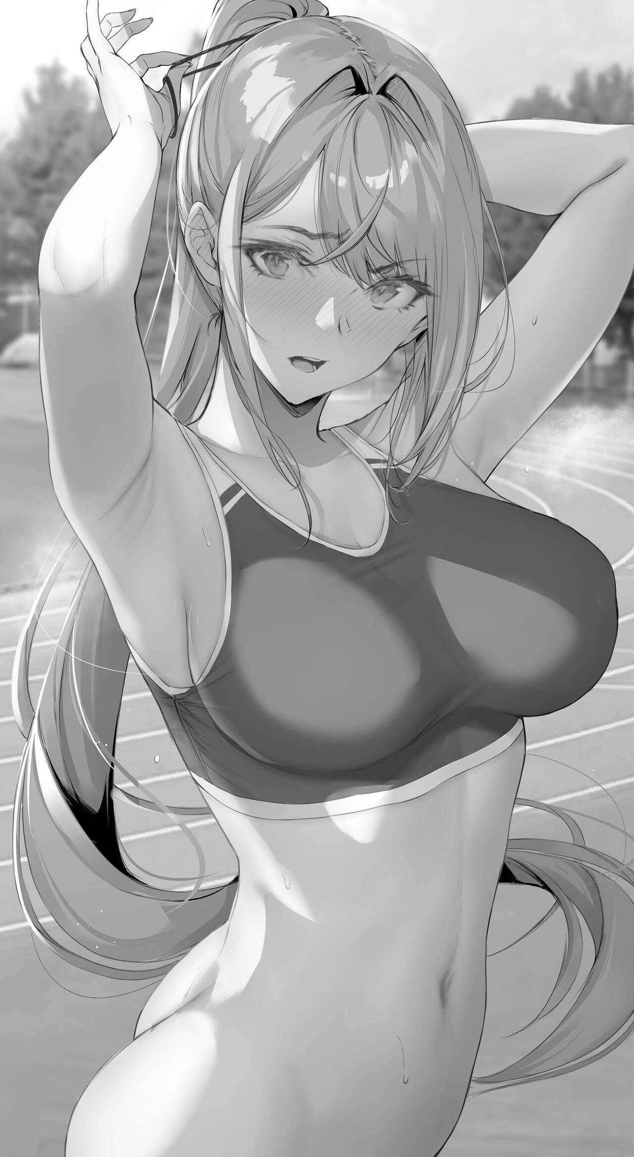 Renshuugo, Kininaru Danshi ni Hanashi Kakerumae ni, Kami o Naosu Furi o shite Nioi ga shinaika Check Shite Iru Tokoro o Gyaku ni Hanashi Kakerarete Shimai Tenpatte Shimau Rikujoubu no Senpai. page 7 full