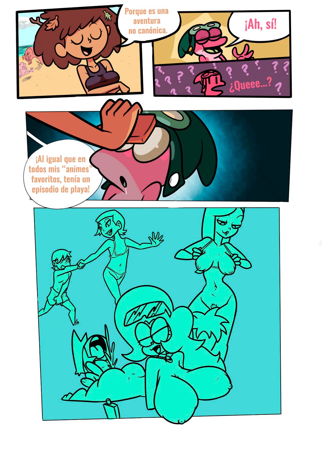 Da Beach Episode/ Un episodio de playa page 3 full