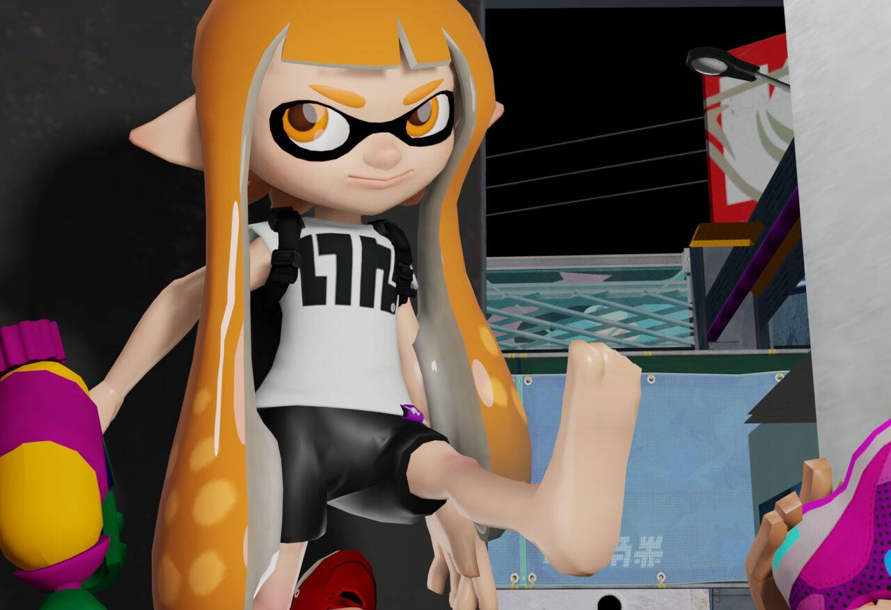 Inkling Girl Feet and Footjob page 10 full
