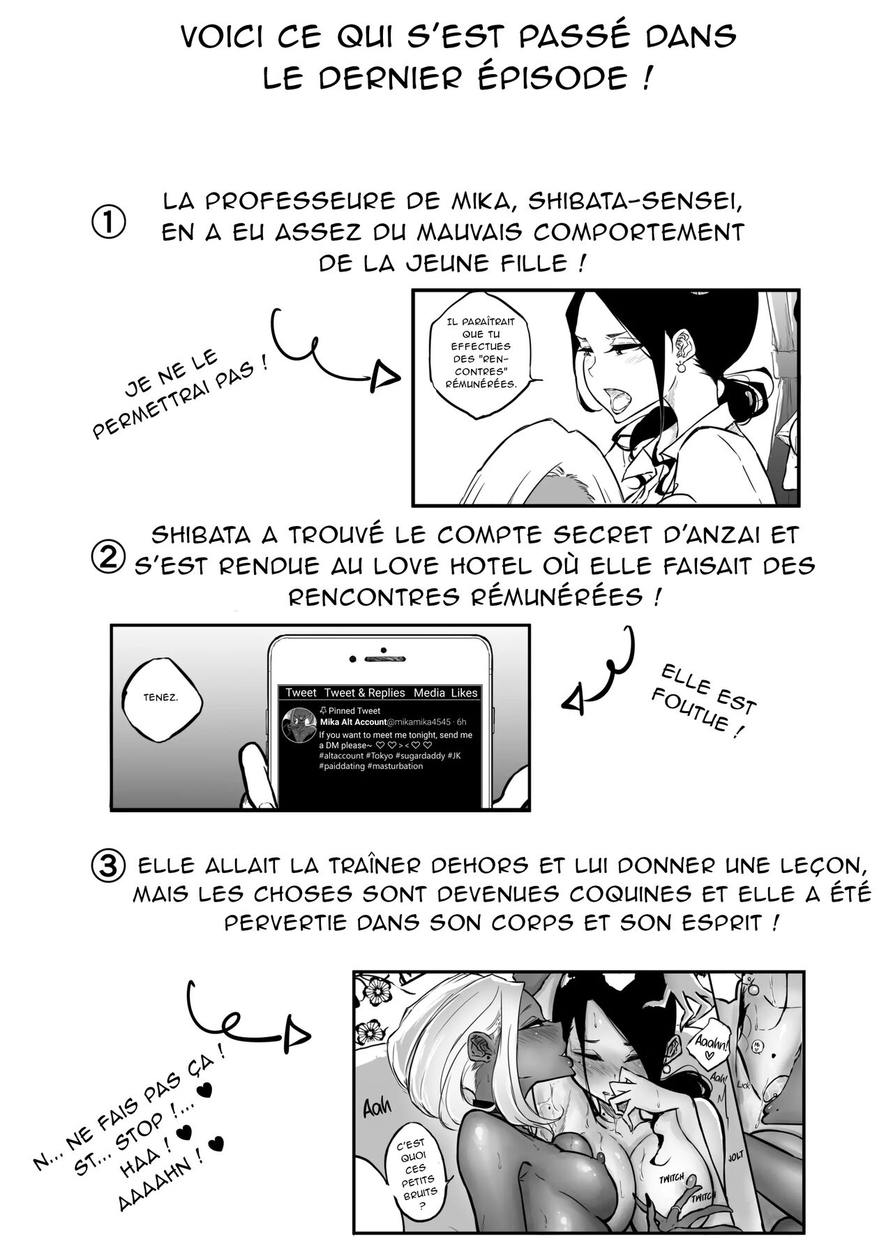 L'histoire d'une enseignante stricte qui s'est fait baiser par son élève Gyaru Bitch 2 page 3 full