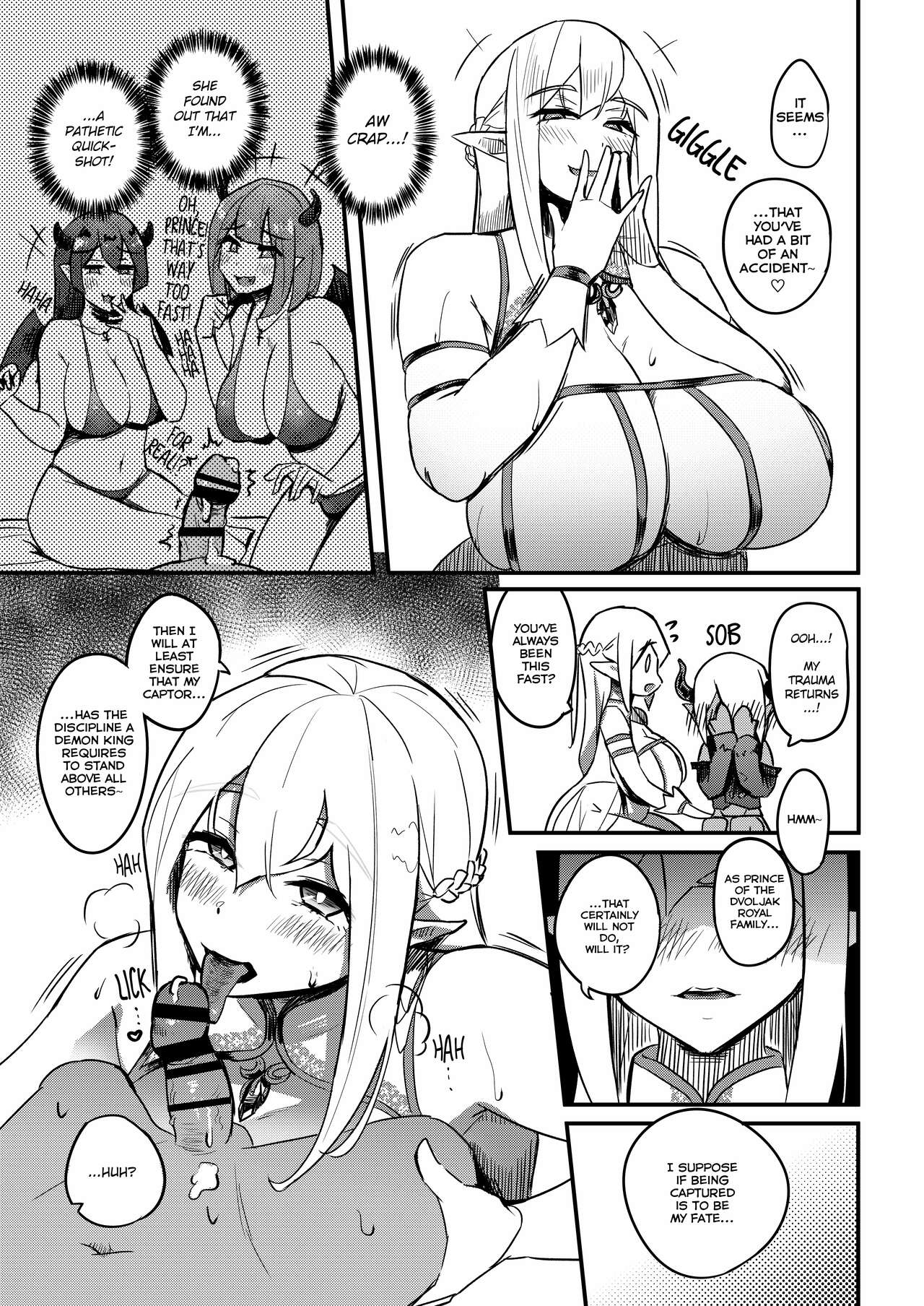 Kusozako Sourou Maou wa Chouanzangata no Mucchi Muchi Elf Mama ni Makeppanashi | The Bratty, Quick-Shot Demon Prince Just Can't Win Against This Thicc Elven Mommy! page 10 full