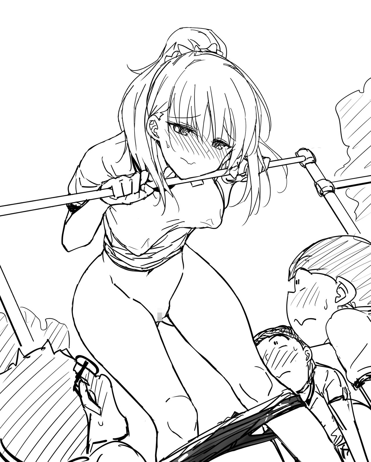 Bloomer de Tetsubou Shitetara Shounen-tachi ga Muragatte Kita node Nuide mita Joshikousei page 5 full