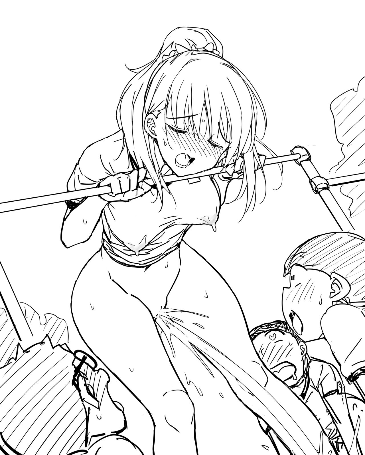 Bloomer de Tetsubou Shitetara Shounen-tachi ga Muragatte Kita node Nuide mita Joshikousei page 6 full