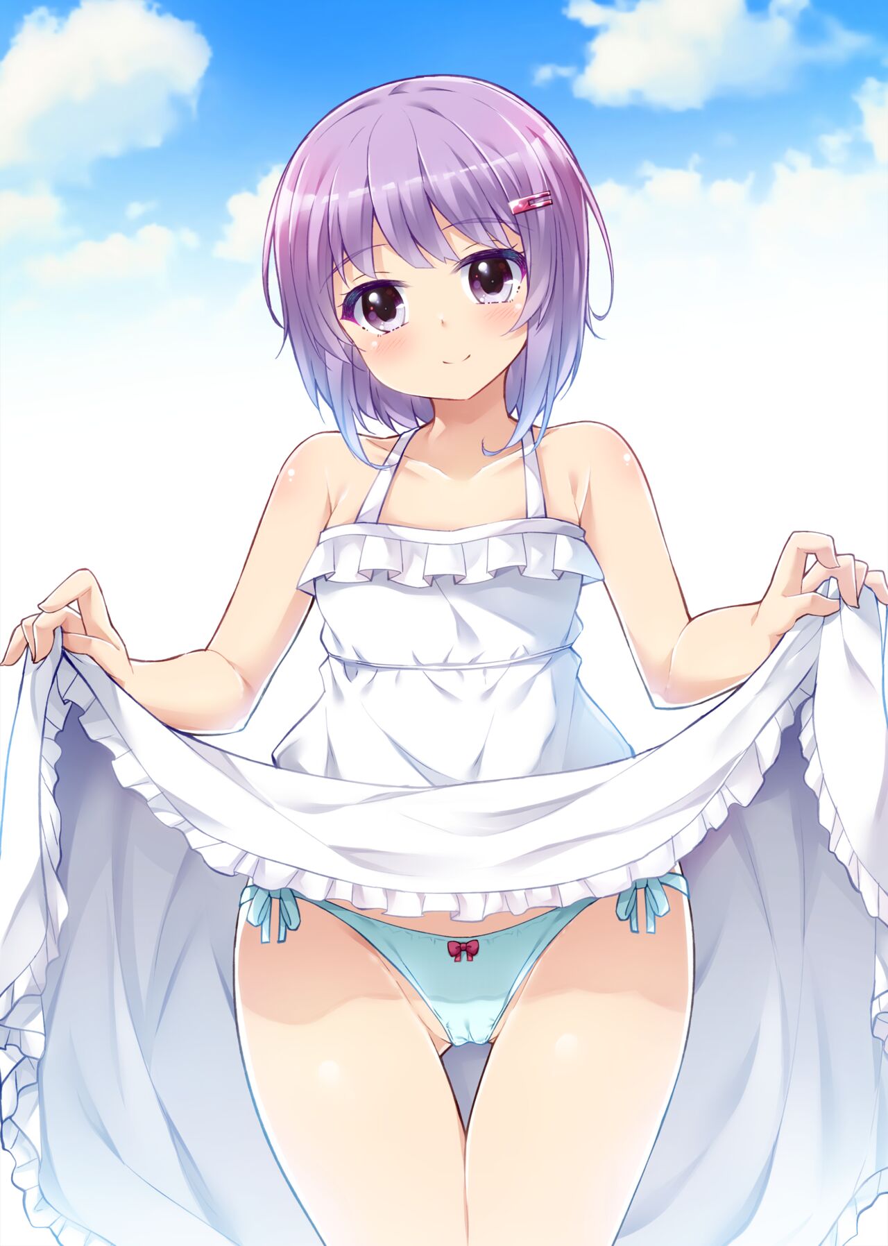 白ワンピをたくし上げる結月ゆかりちゃん page 8 full