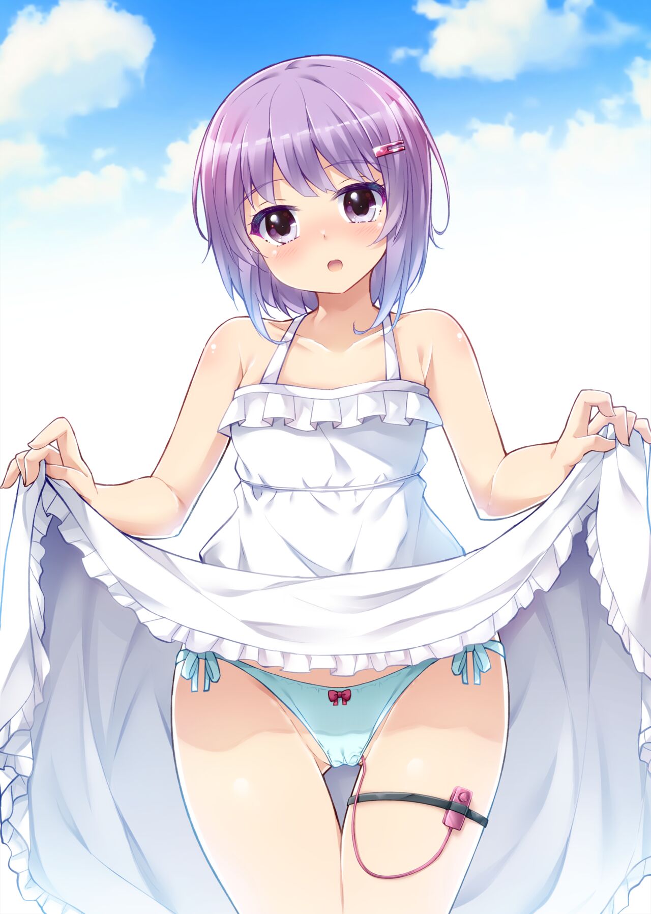 白ワンピをたくし上げる結月ゆかりちゃん page 9 full