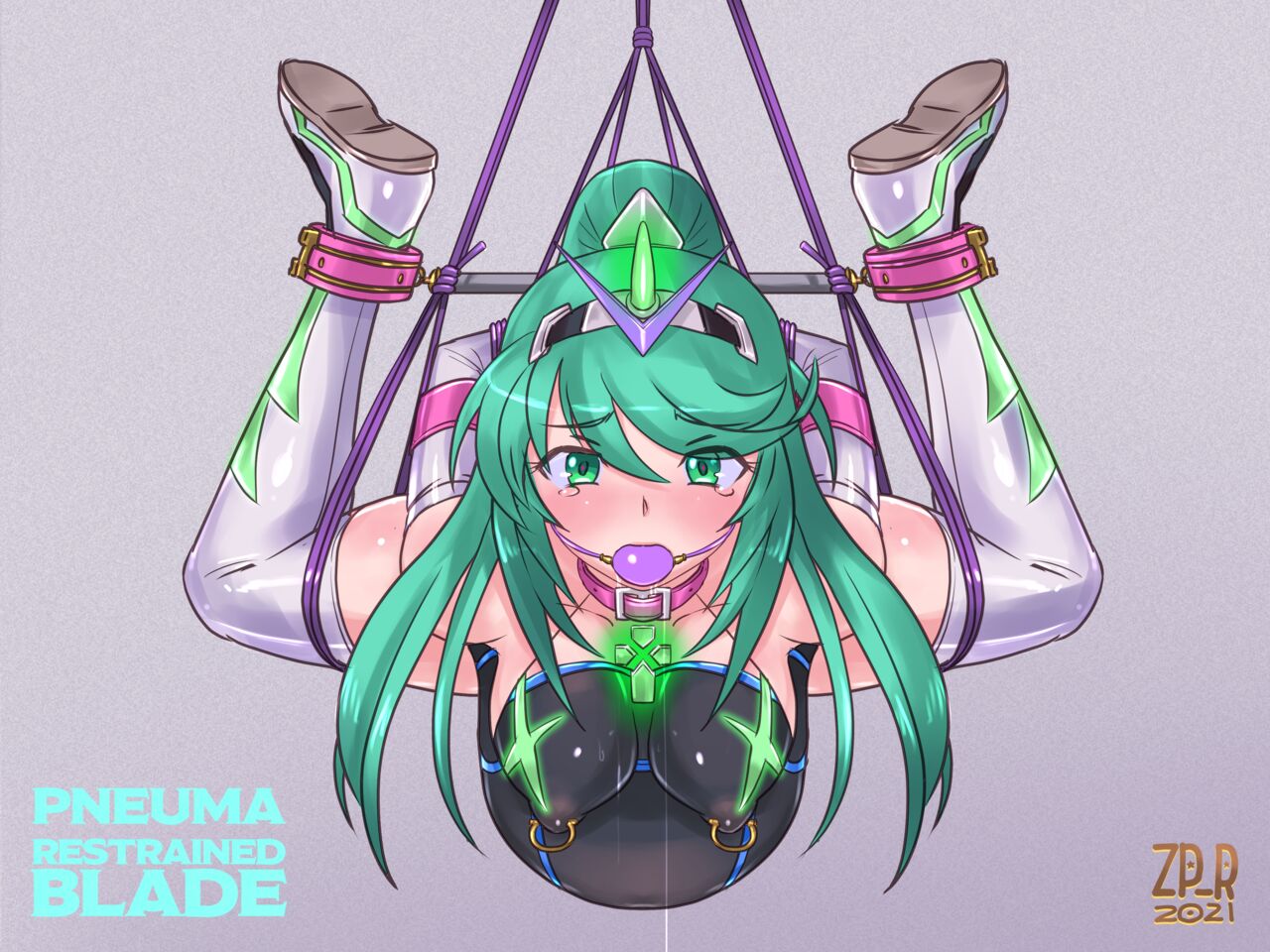 ゼノブレイド2: 吊るし開脚機械姦 page 9 full