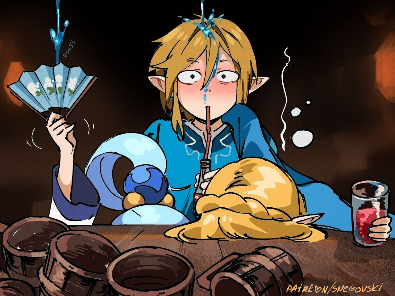 Zelda and Aqua having a good time page 4 full