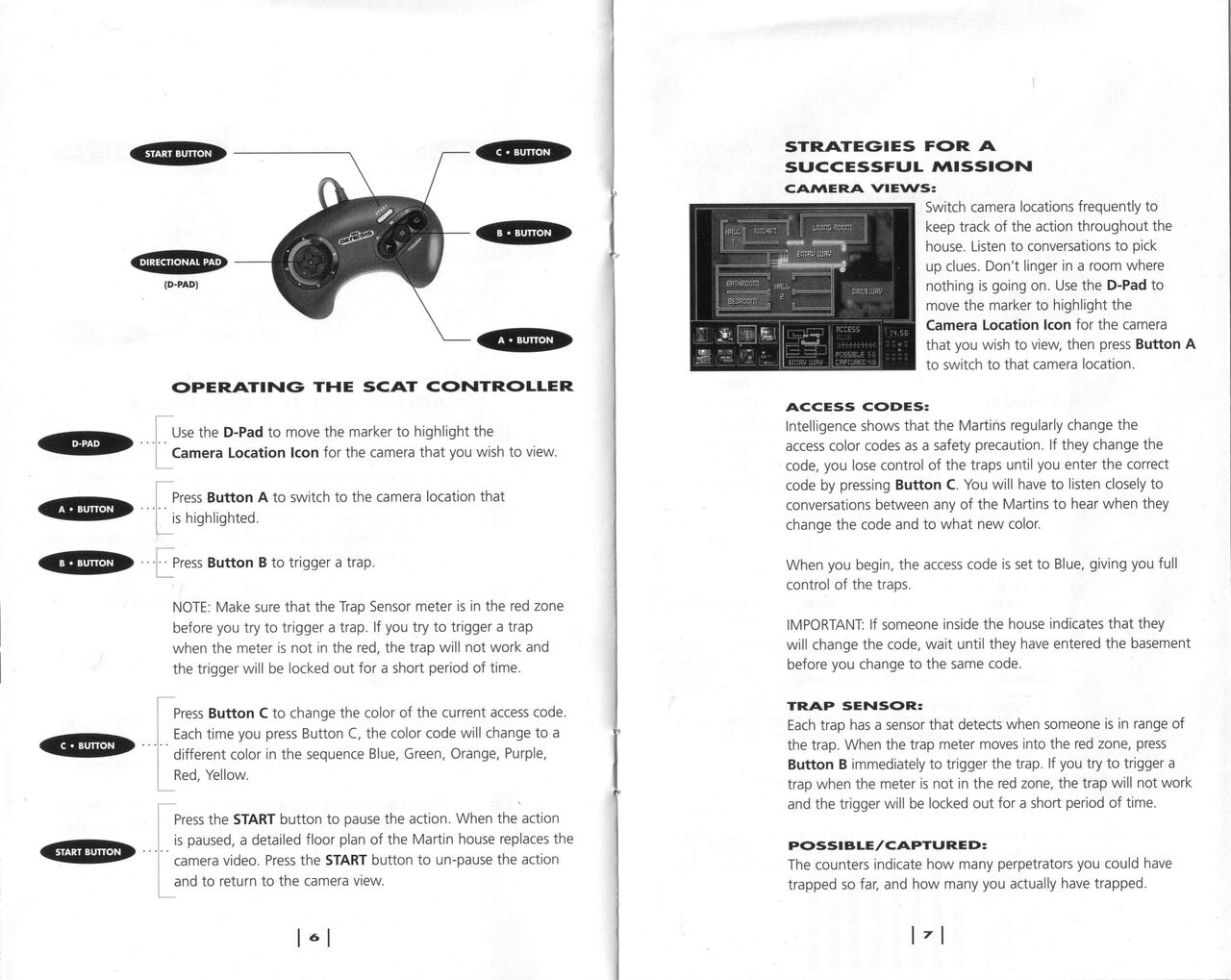 Night Trap Manual page 5 full