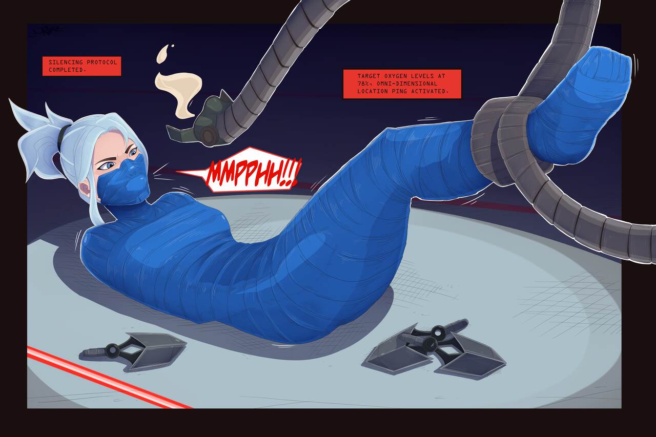 Jett Captured by the Reprogrammed Training Bot page 4 full