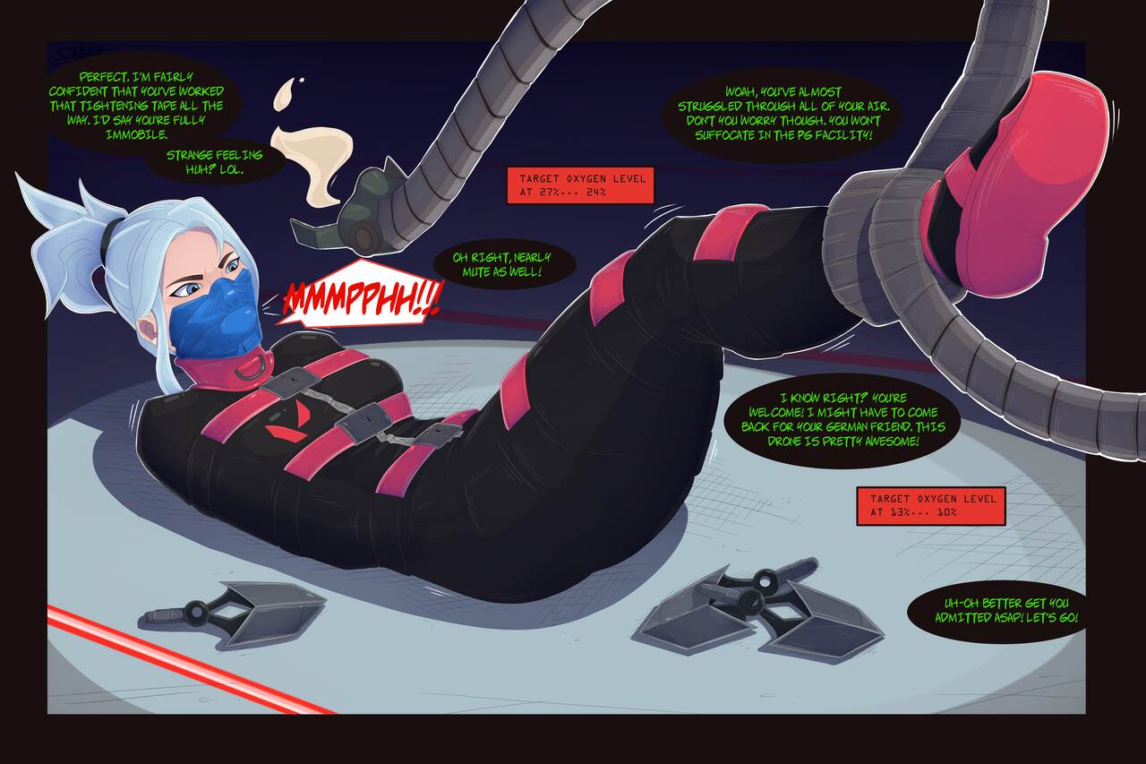 Jett Captured by the Reprogrammed Training Bot page 7 full