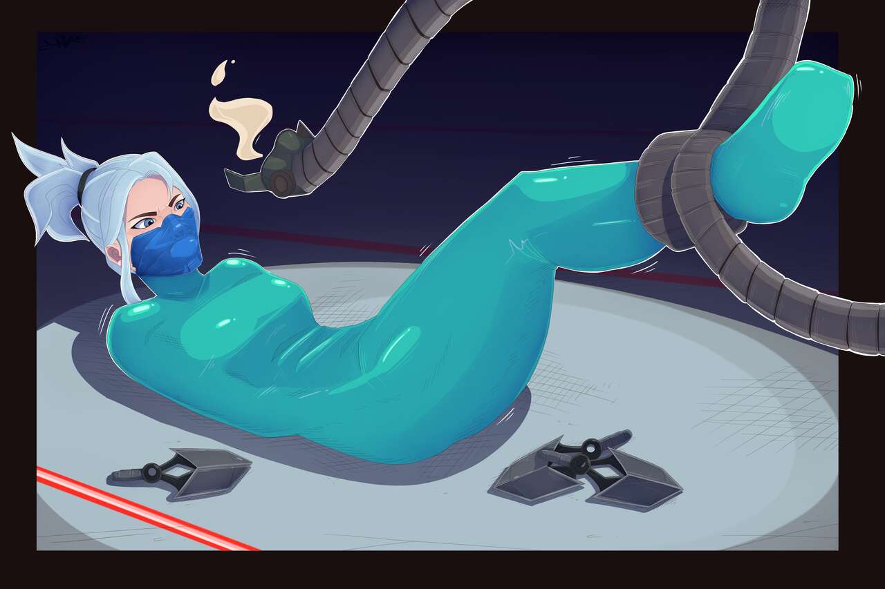 Jett Captured by the Reprogrammed Training Bot page 8 full
