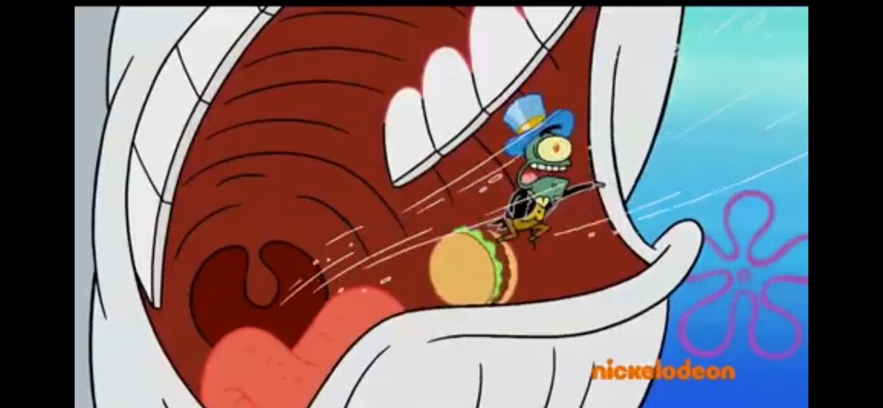 Pearl Krabs Eats Plankton and Patrick Screengrabs ALT ENDING page 1 full