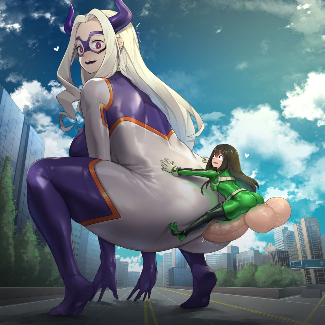 Mount Lady X Futa Tsuyu Cumflation page 1 full
