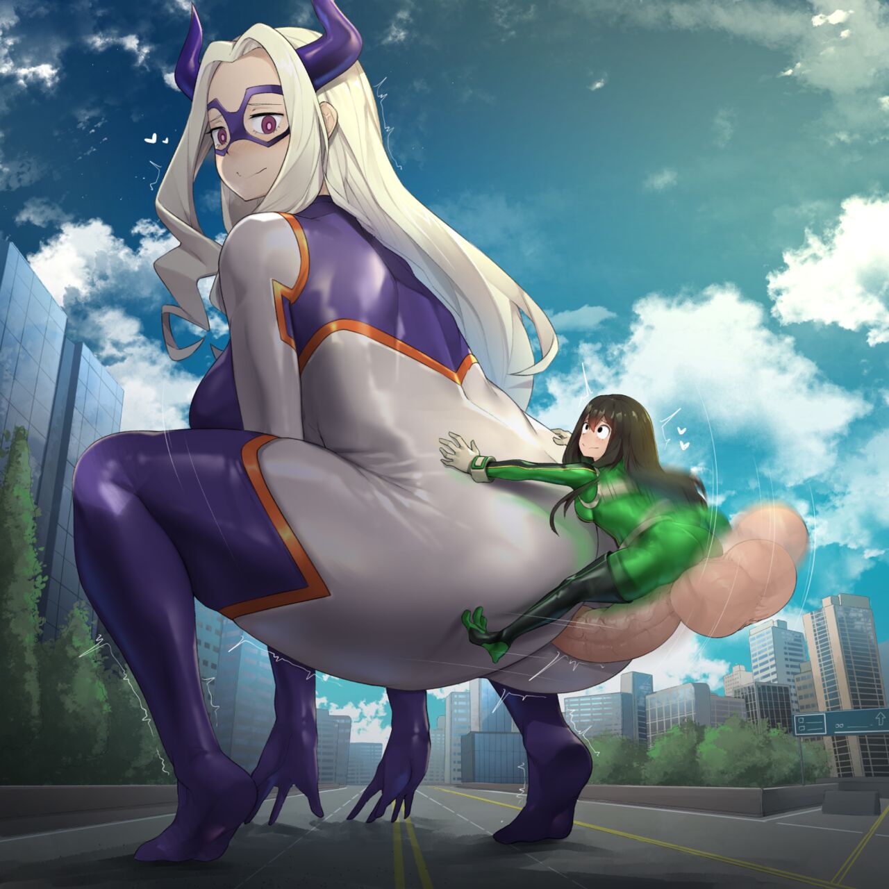 Mount Lady X Futa Tsuyu Cumflation page 2 full