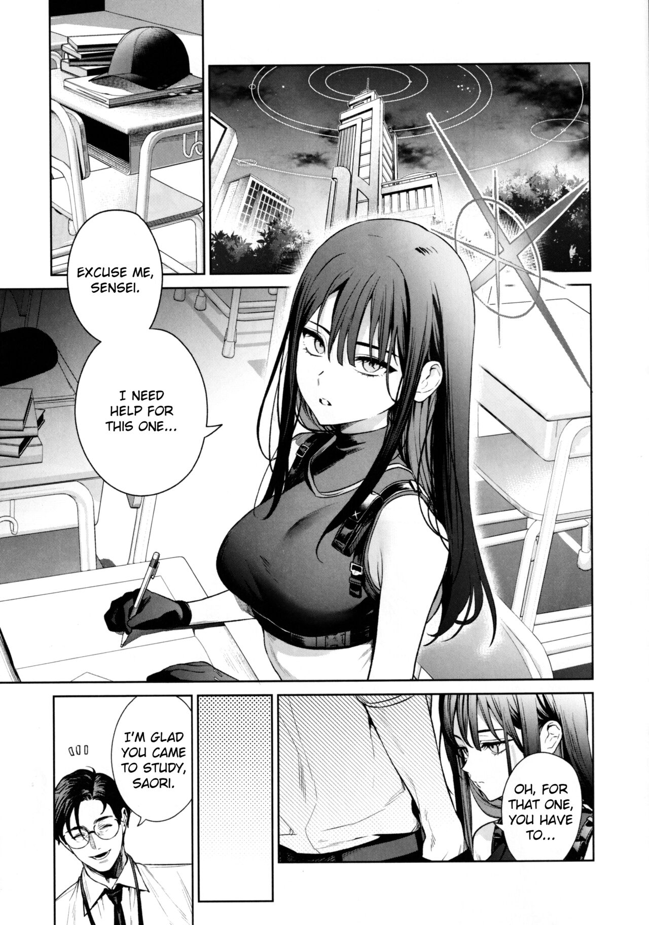 Saori to Atsuko ni Obenkyou Oshieru Hon | A Book About Teaching Saori and Atsuko How to Study page 2 full