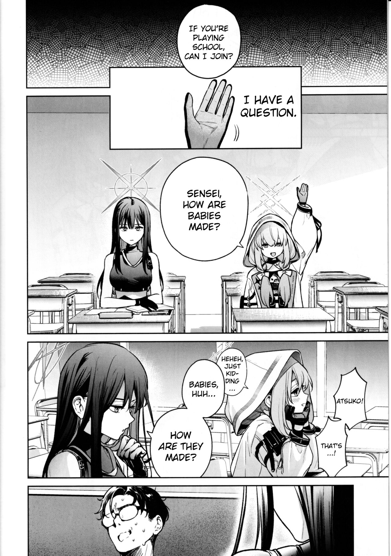 Saori to Atsuko ni Obenkyou Oshieru Hon | A Book About Teaching Saori and Atsuko How to Study page 5 full